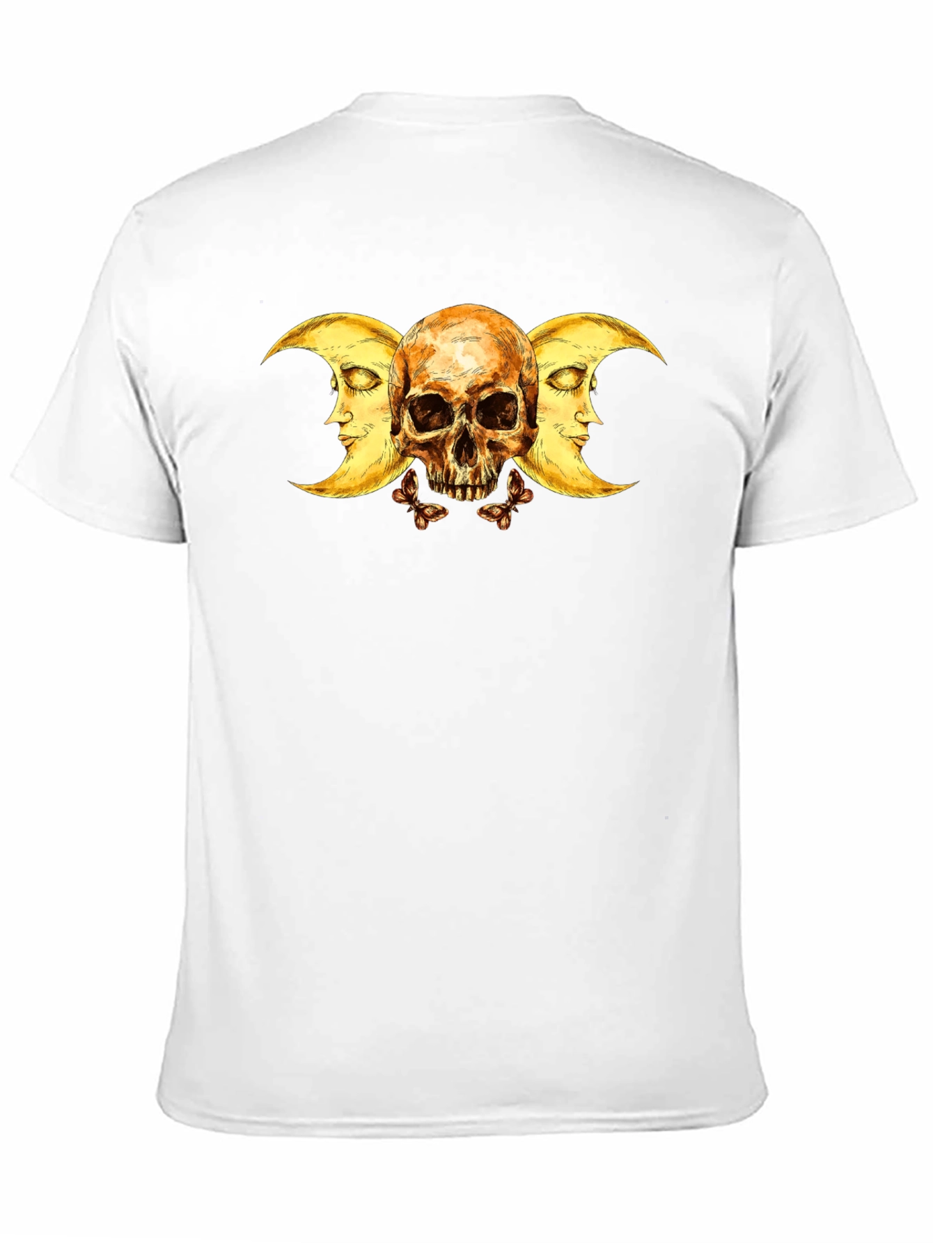 Skull & Crescent Moon Graphic Tee