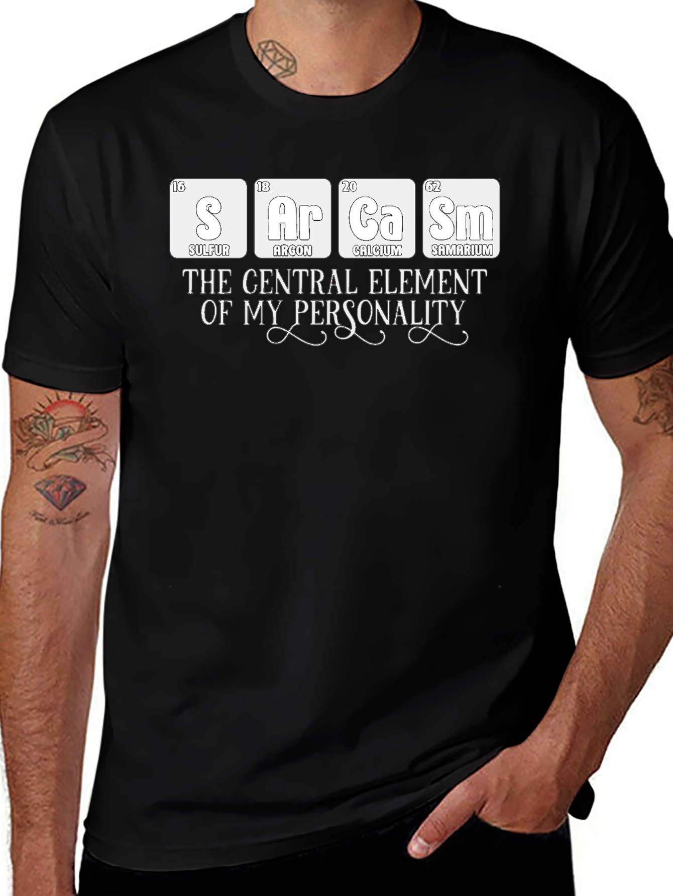 Sarcasm: Periodic Table T-Shirt - Funny Chemistry Tee
