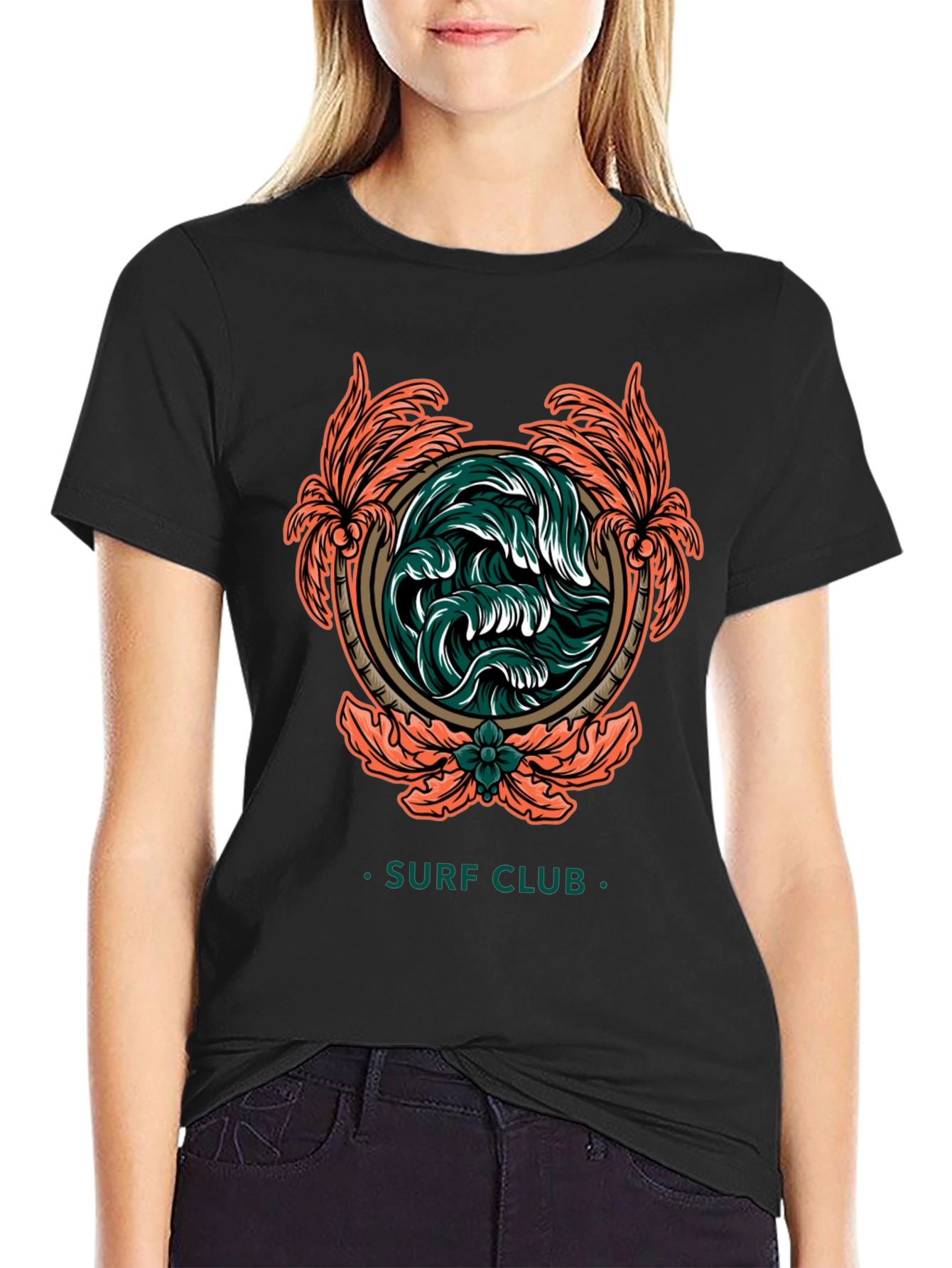 Surf Club Wave Graphic T-Shirt