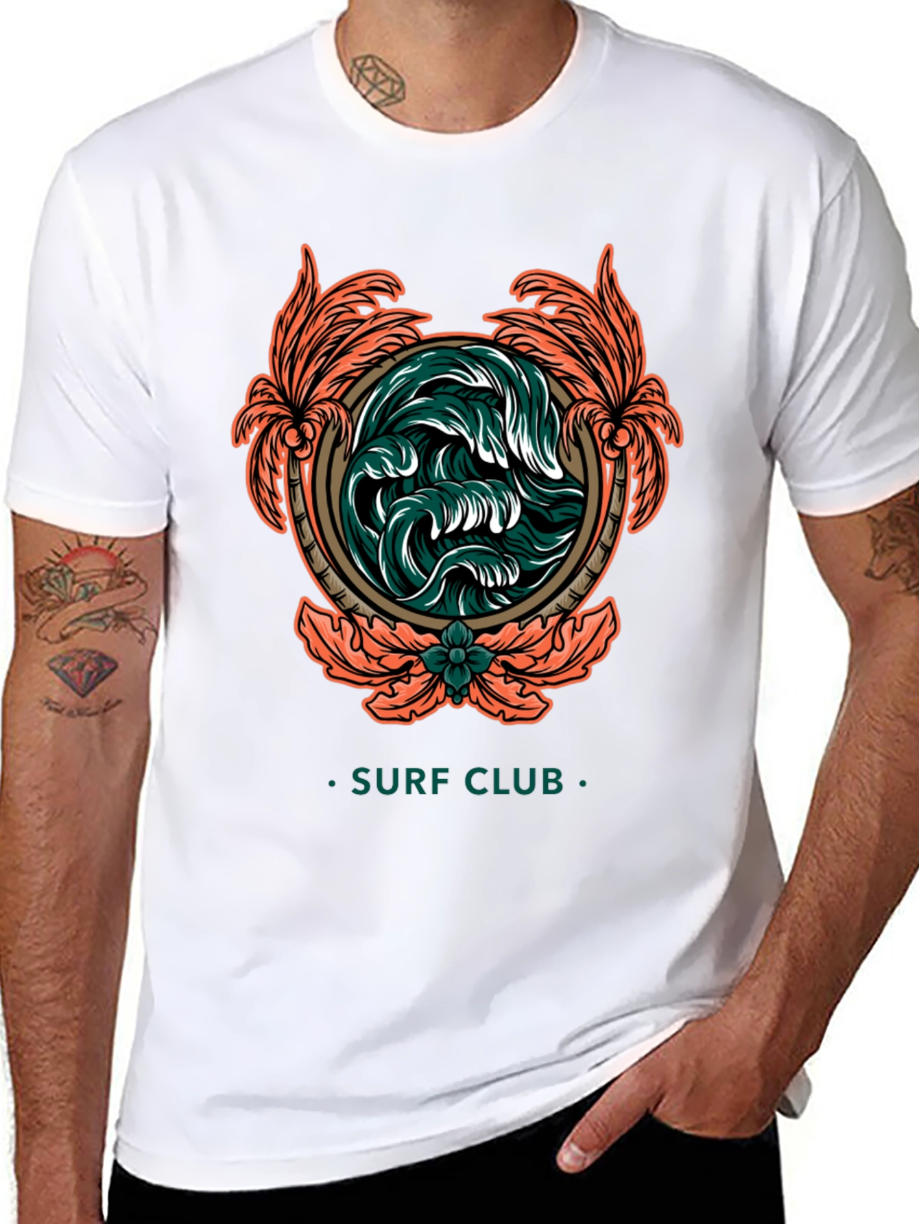 Surf Club Wave Graphic T-Shirt