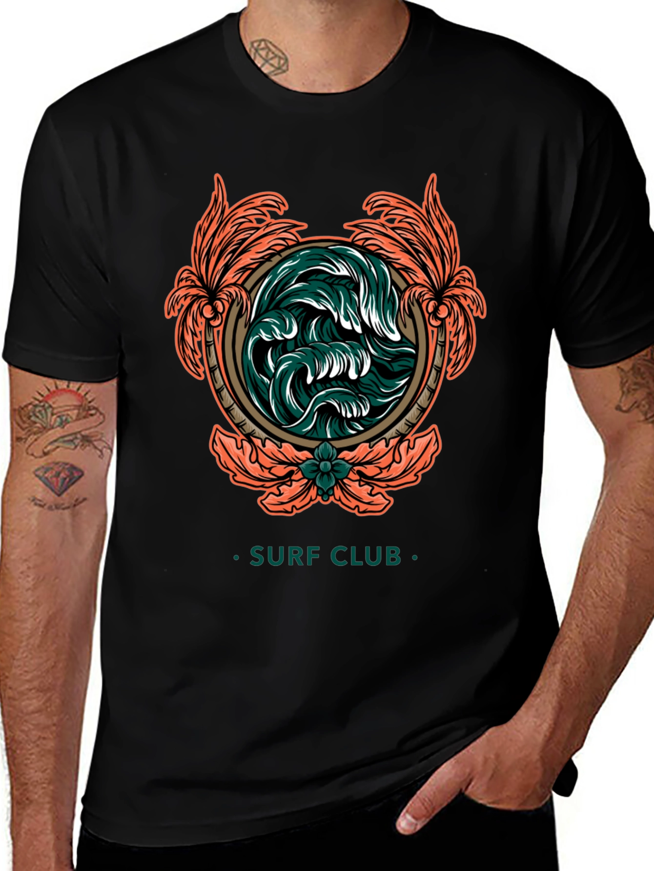 Surf Club Wave Graphic T-Shirt