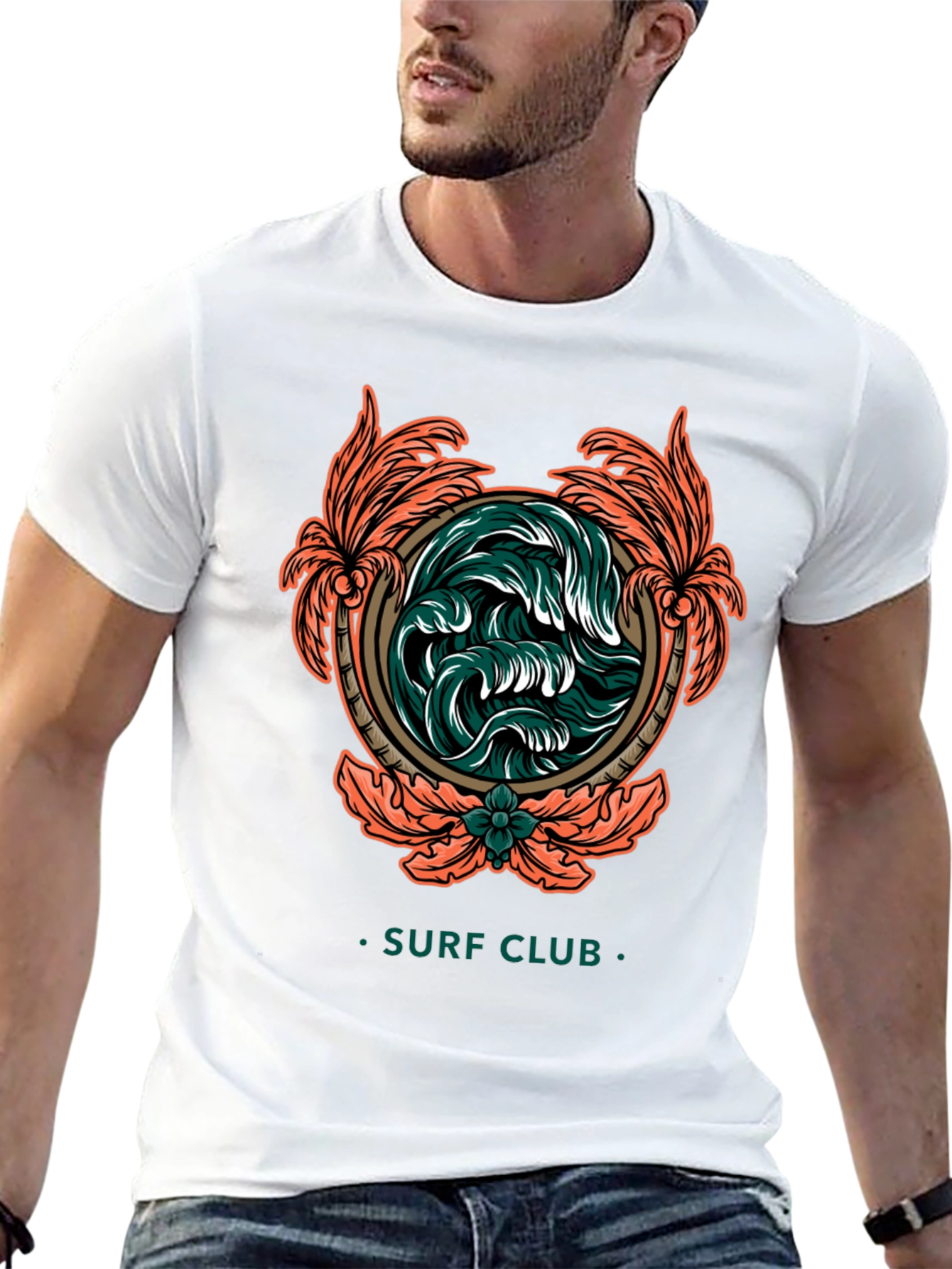 Surf Club Wave Graphic T-Shirt
