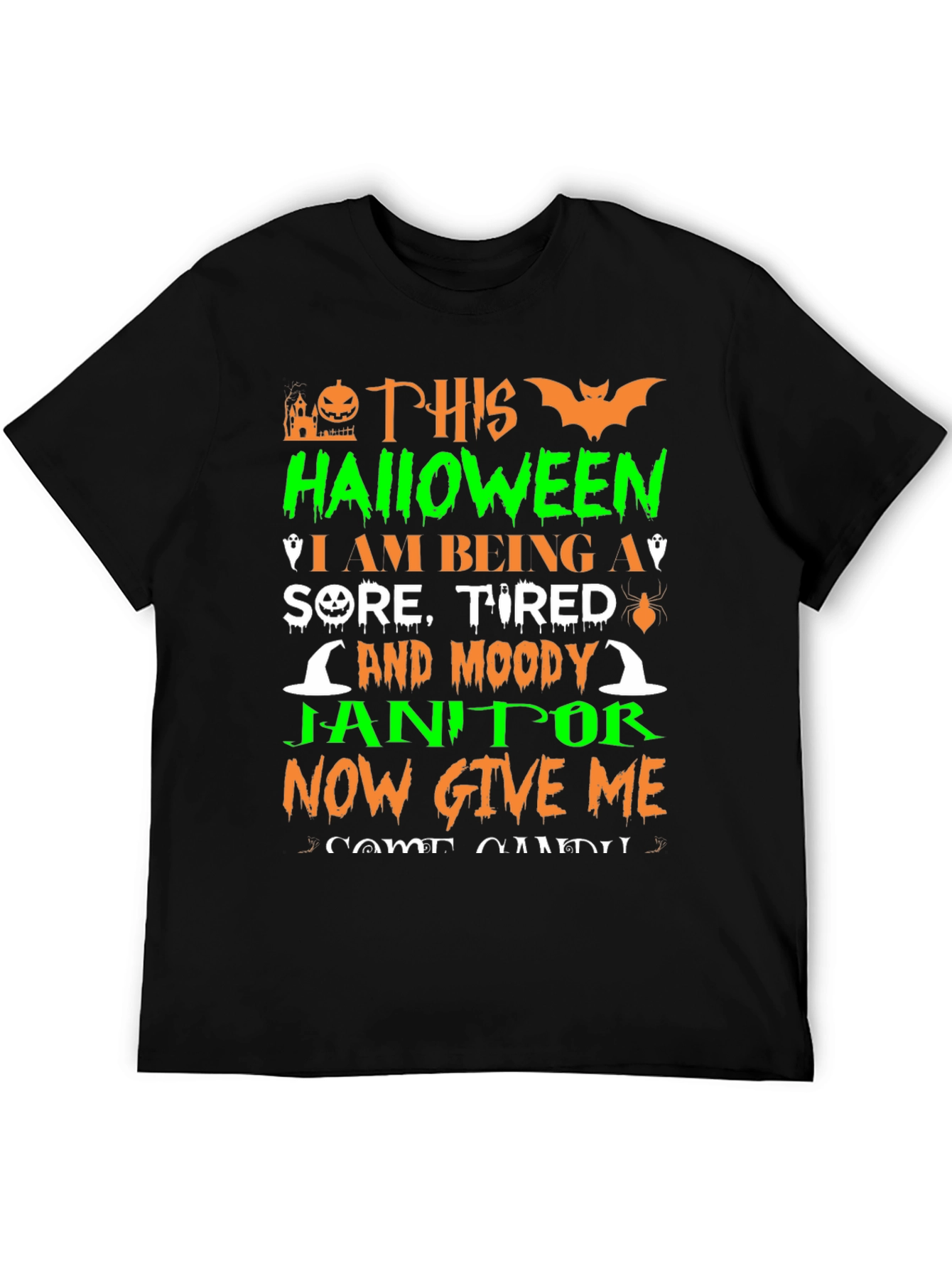 Funny Halloween Janitor T-Shirt