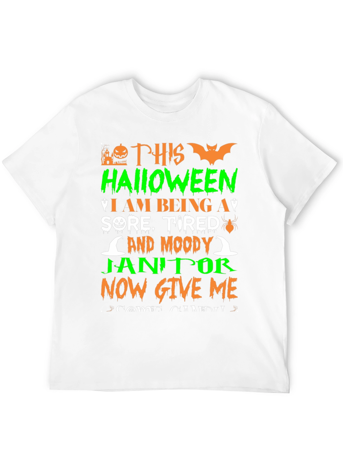 Funny Halloween Janitor T-Shirt