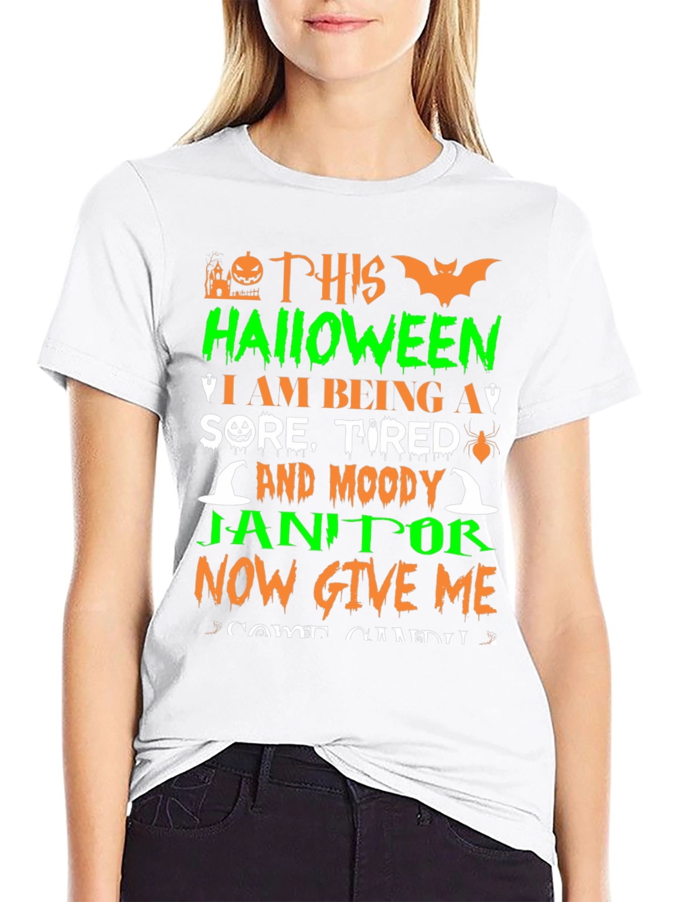 Funny Halloween Janitor T-Shirt