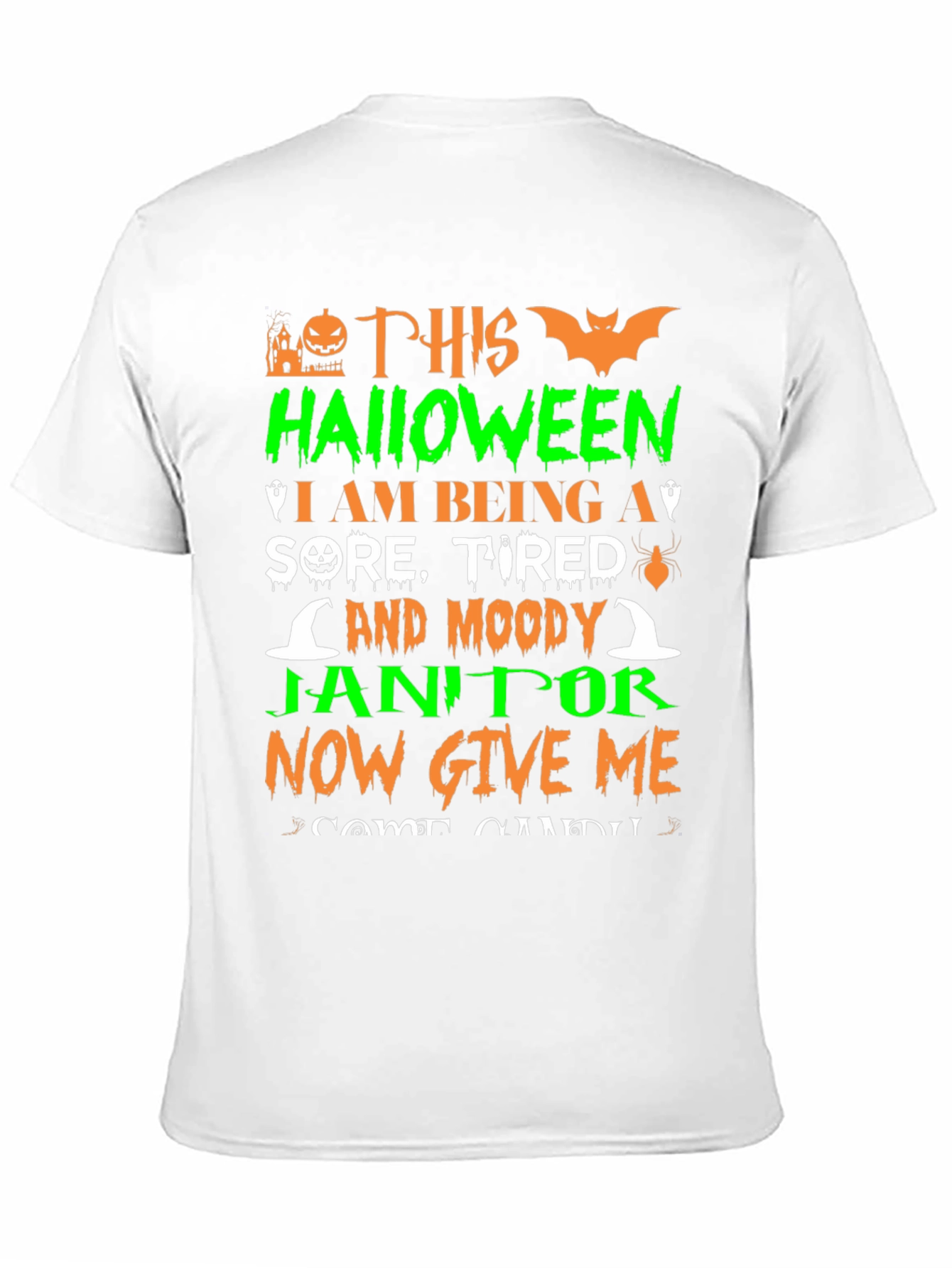 Funny Halloween Janitor T-Shirt