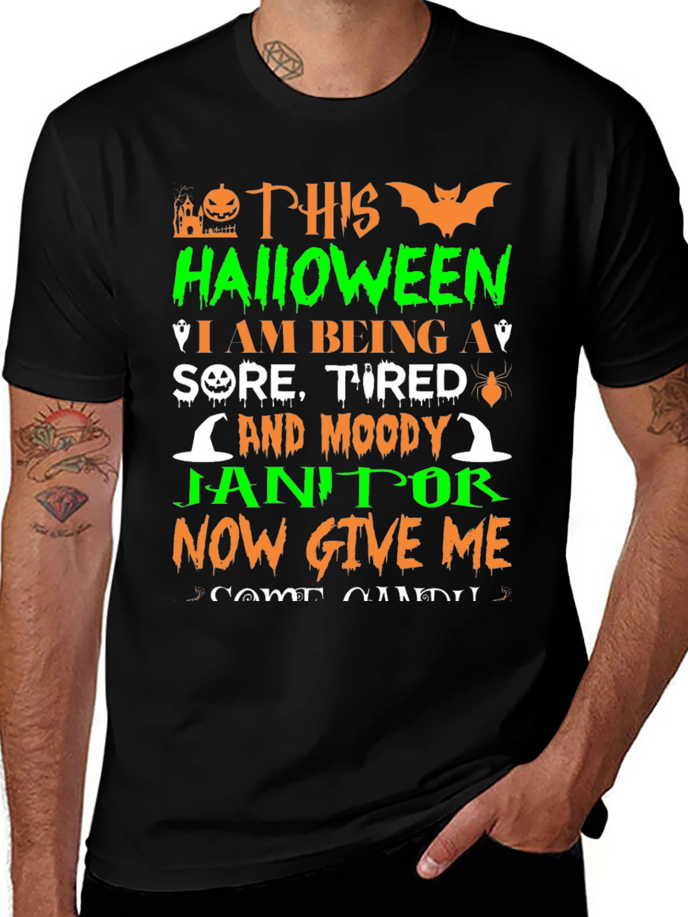 Funny Halloween Janitor T-Shirt