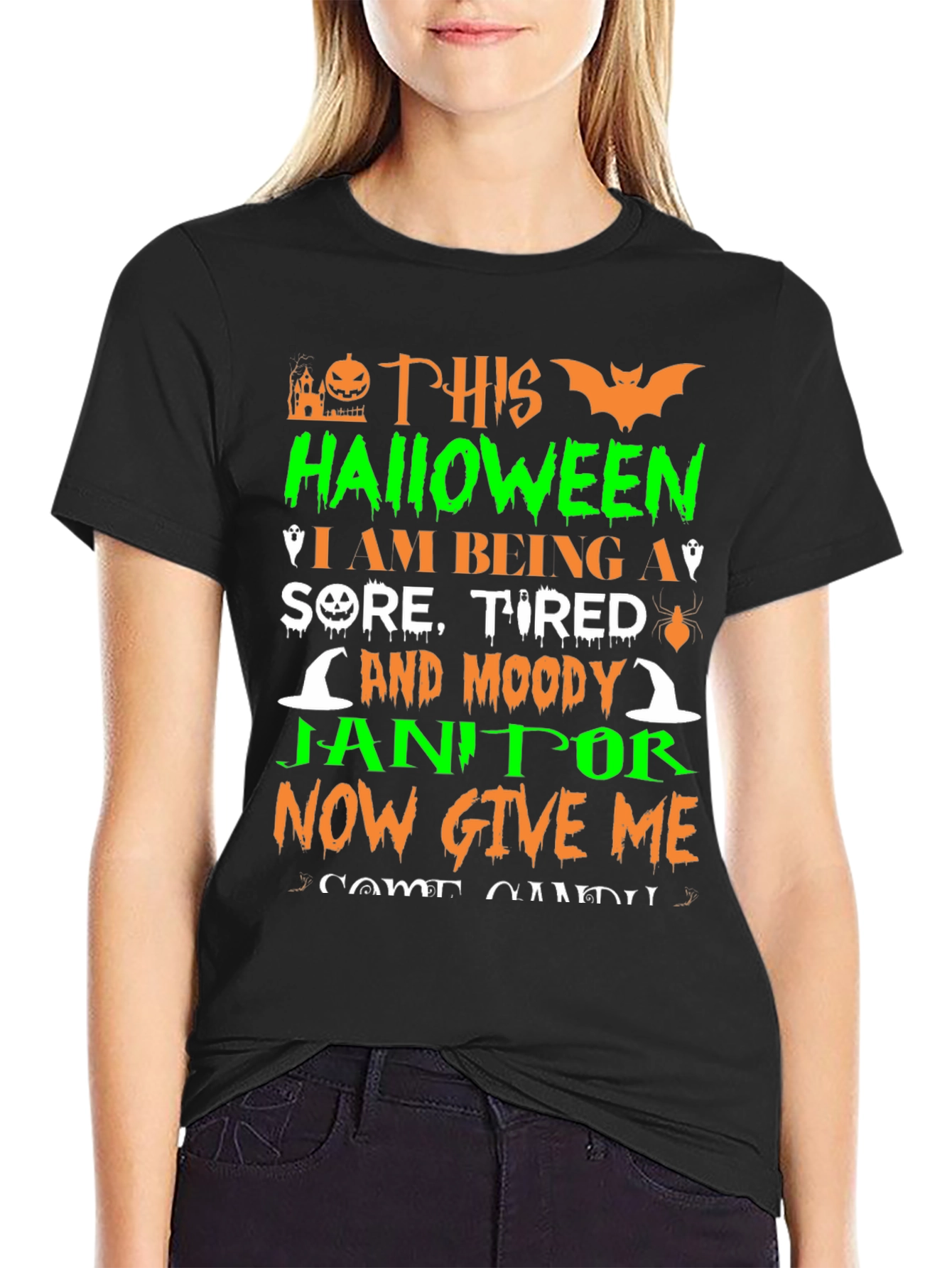 Funny Halloween Janitor T-Shirt