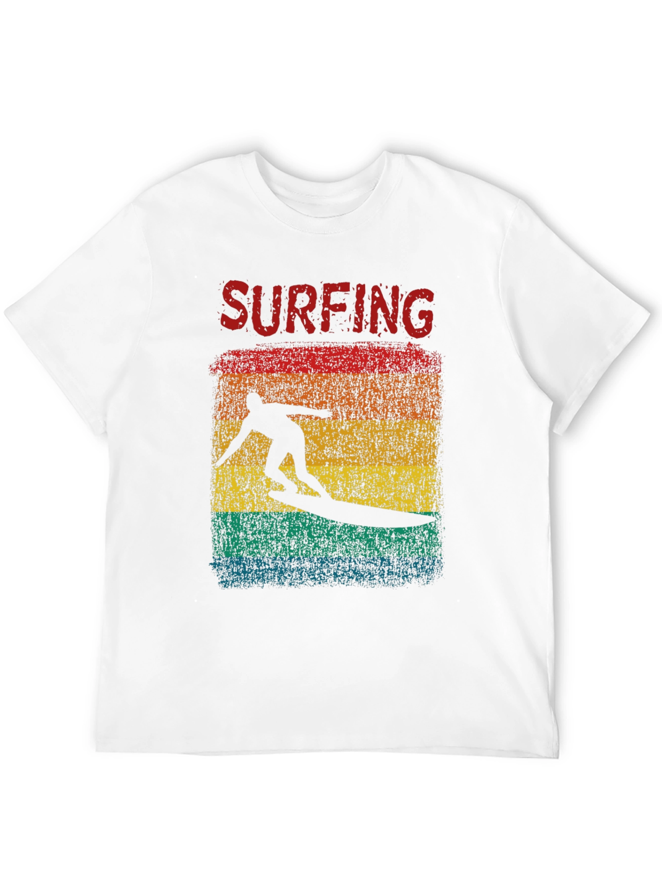 Surfing Retro Graphic Tee - Black