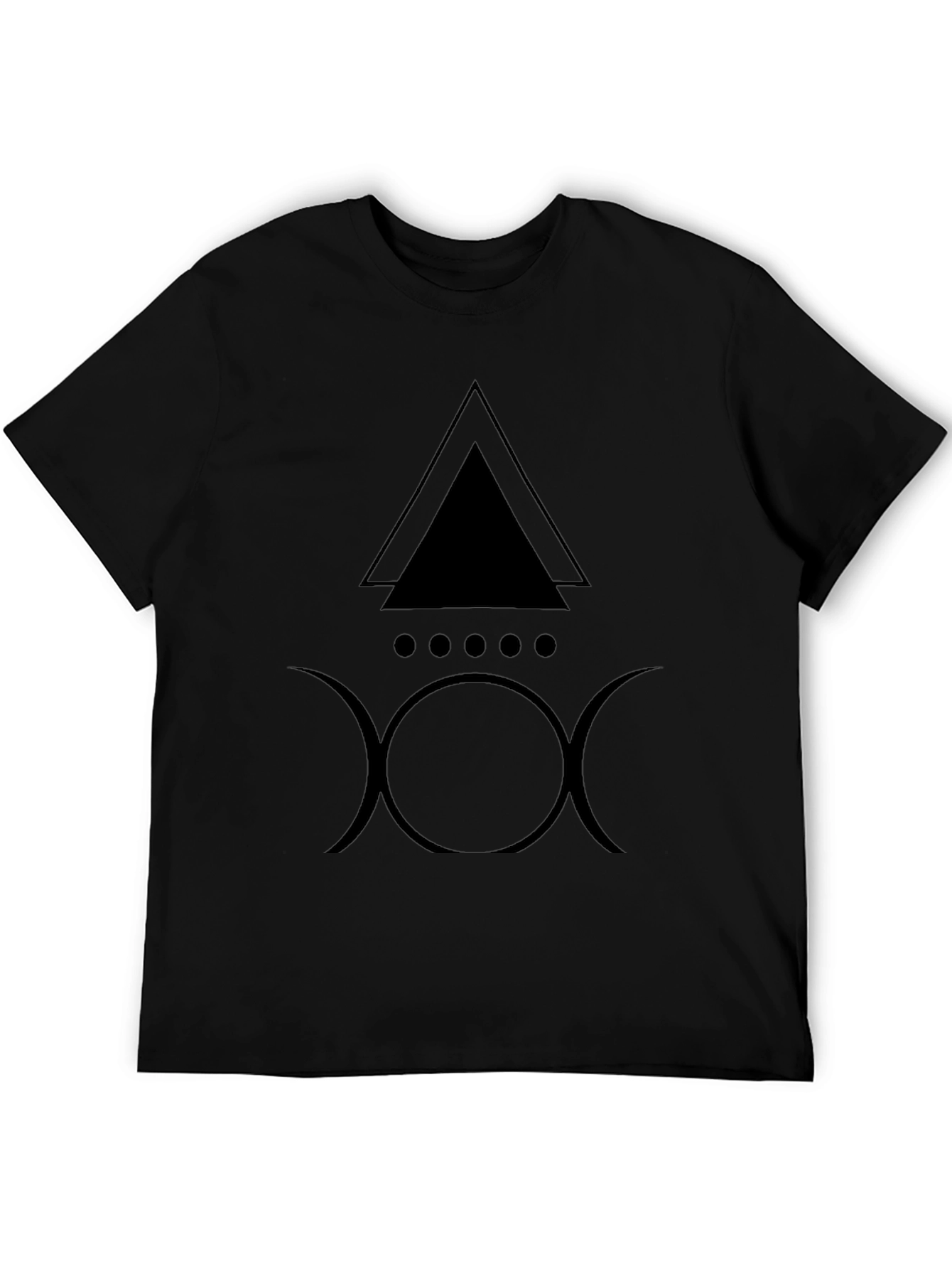 Geometric Symbol Black T-Shirt