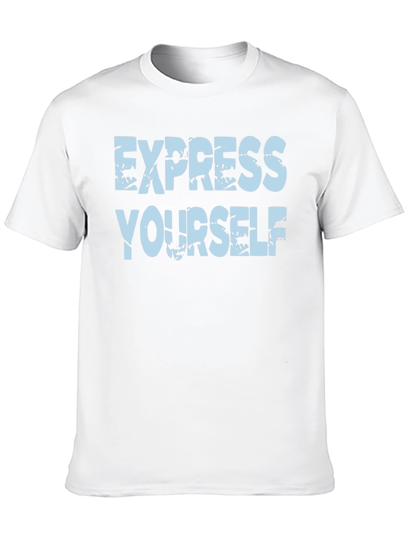 Express Yourself Graphic Tee - Black Cotton T-Shirt