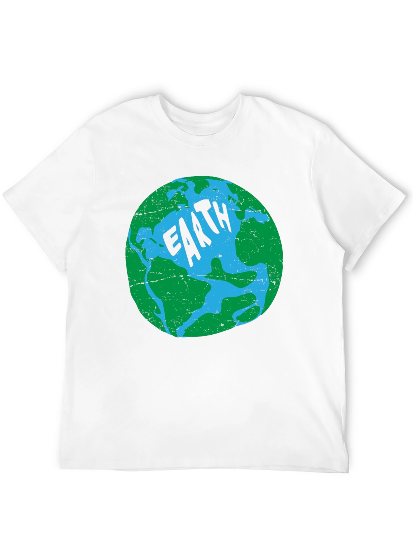 Earth Graphic Print T-Shirt - Black