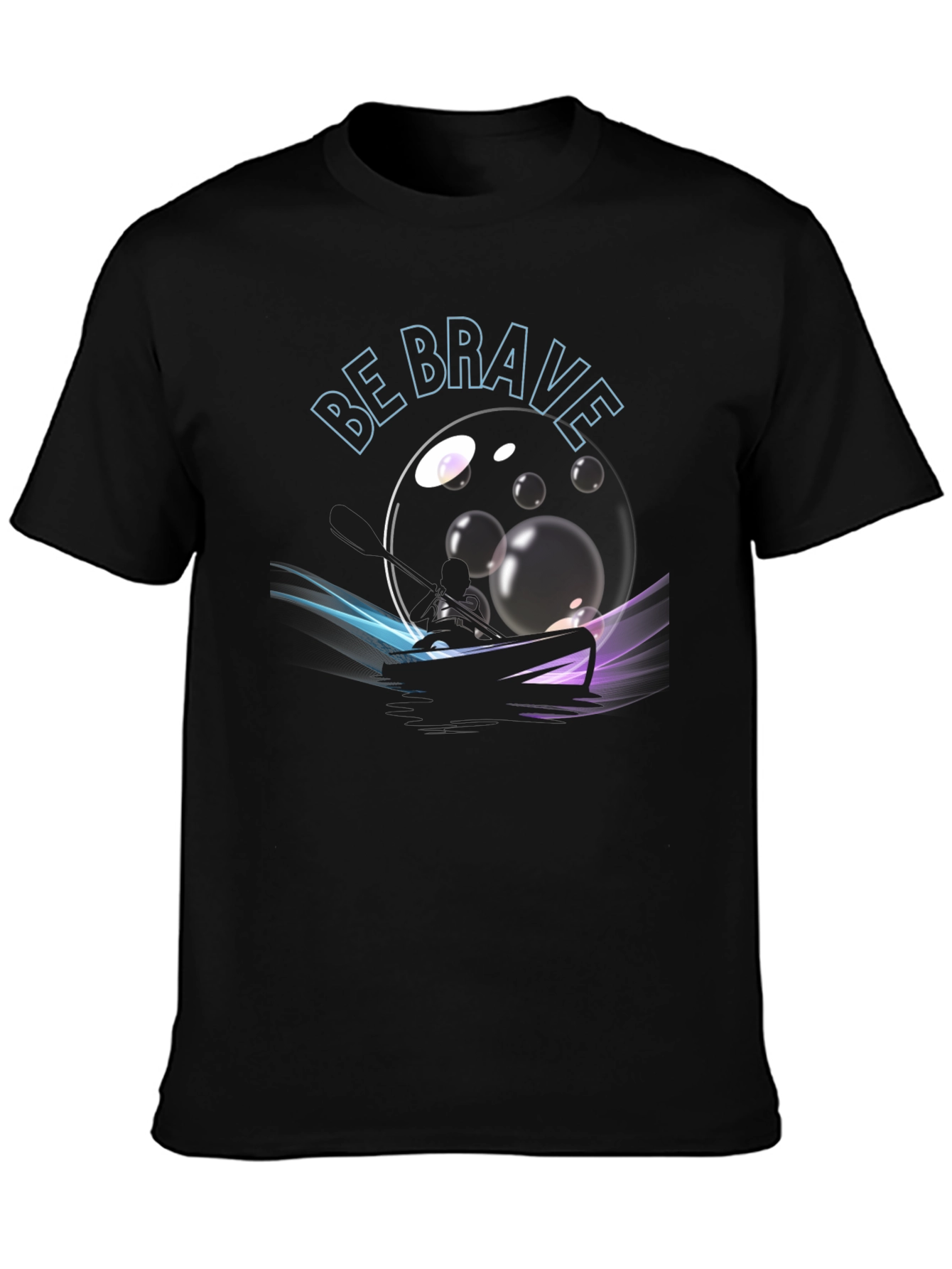 Be Brave Graphic Black T-Shirt