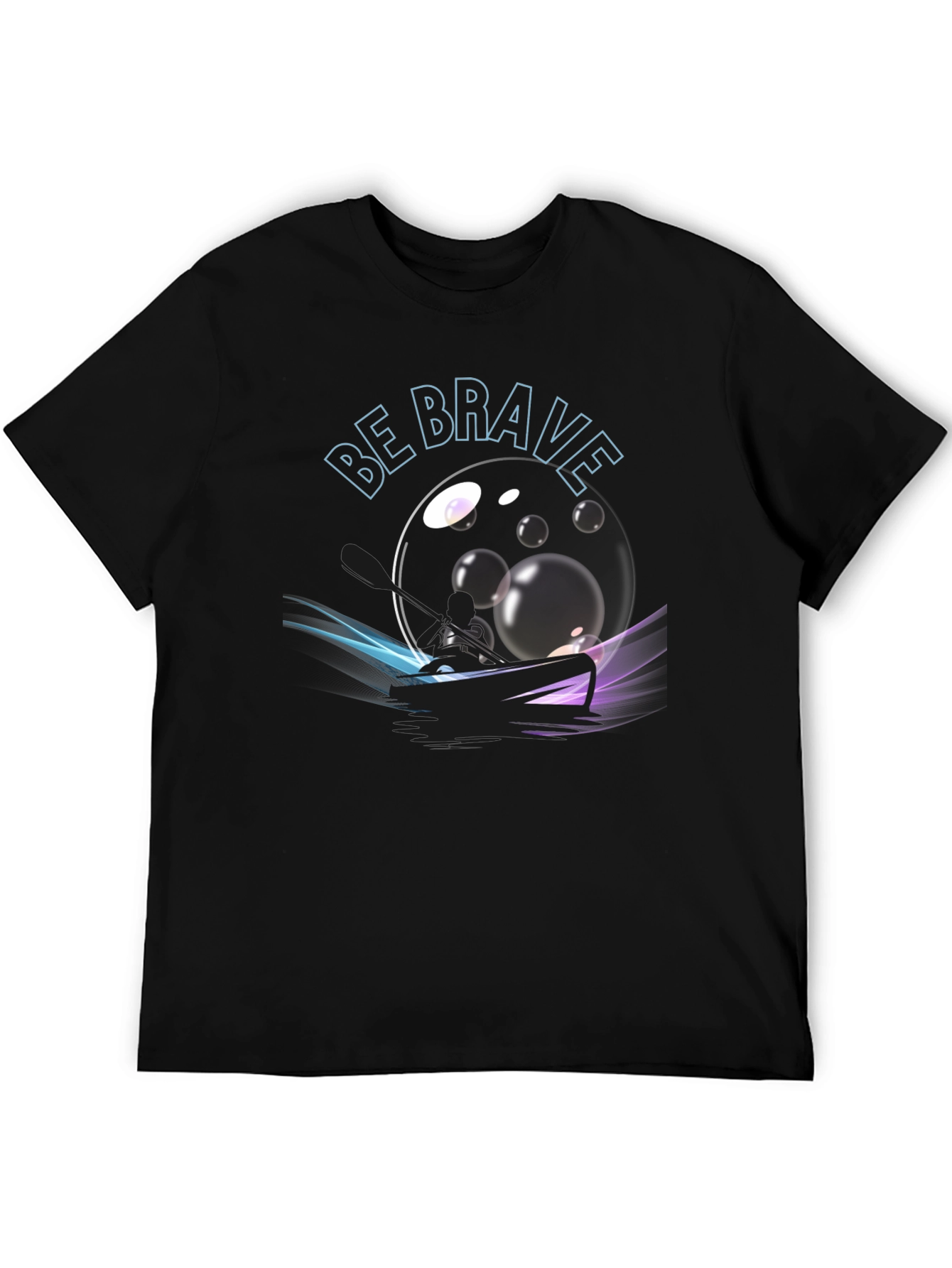 Be Brave Graphic Black T-Shirt