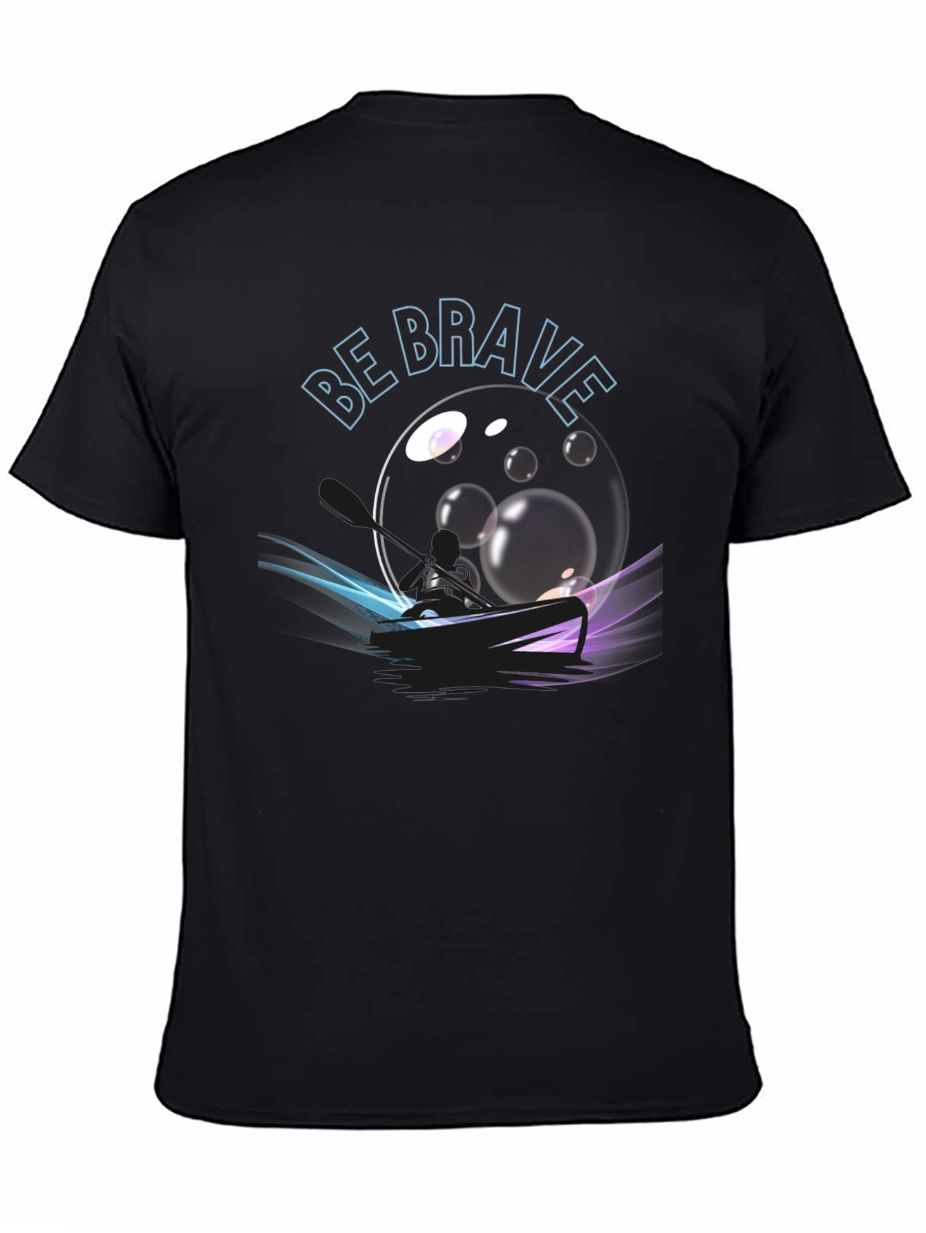 Be Brave Graphic Black T-Shirt