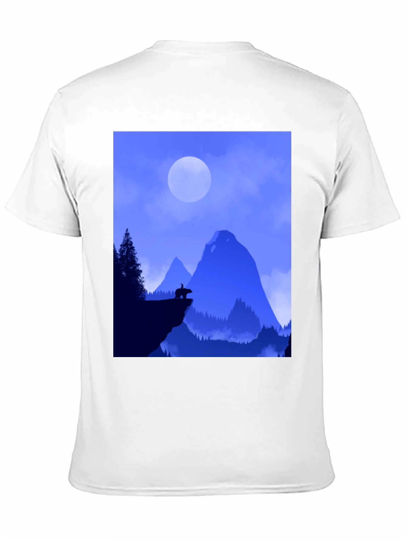 Natures Silhouette Black T-Shirt