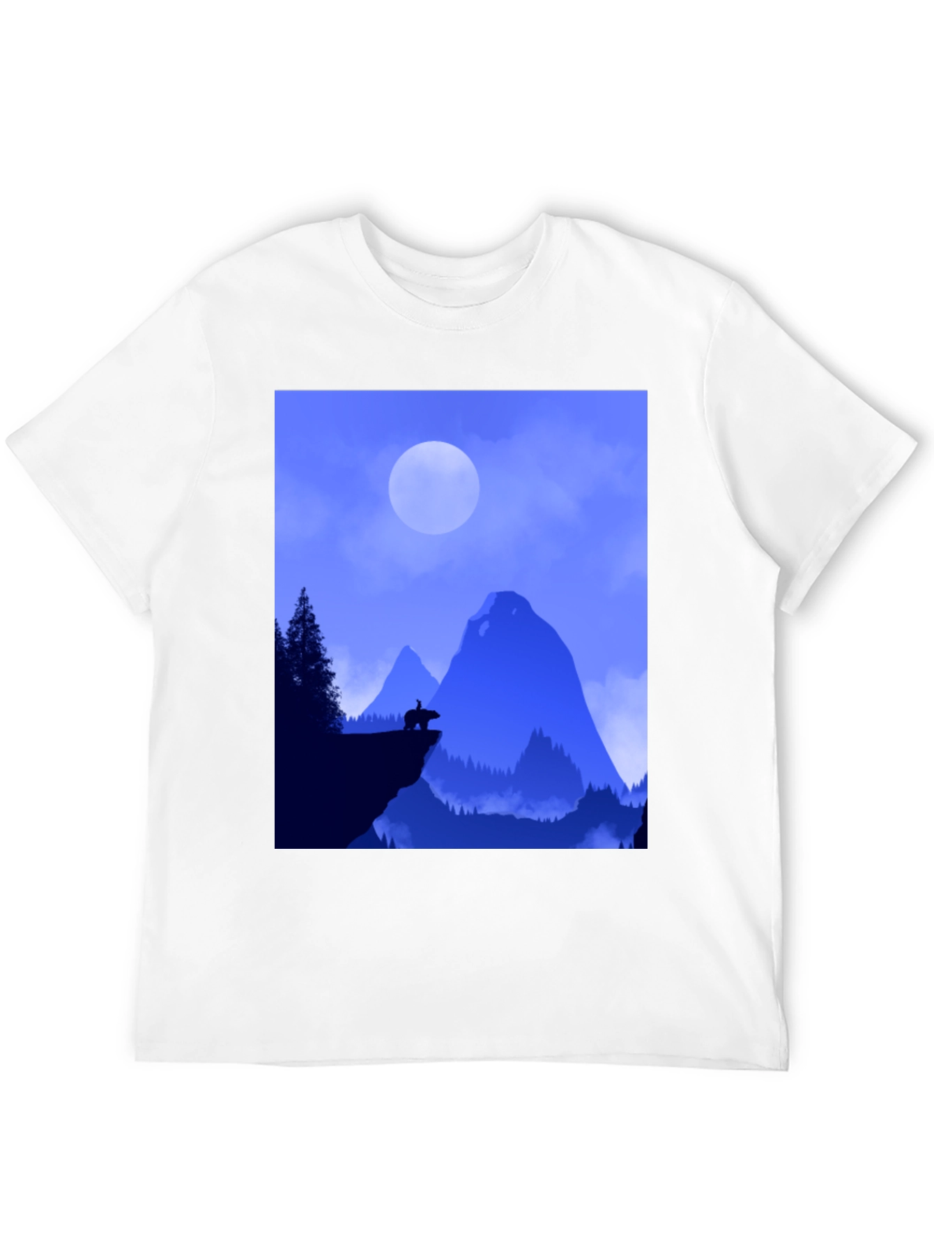 Natures Silhouette Black T-Shirt