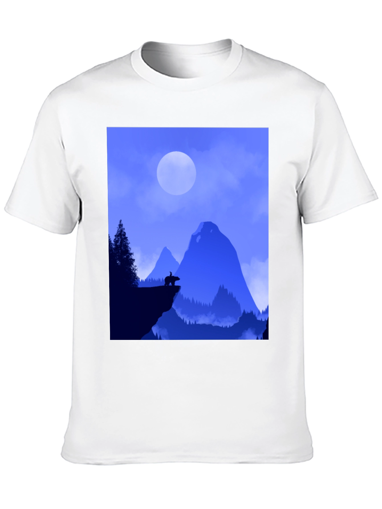 Natures Silhouette Black T-Shirt