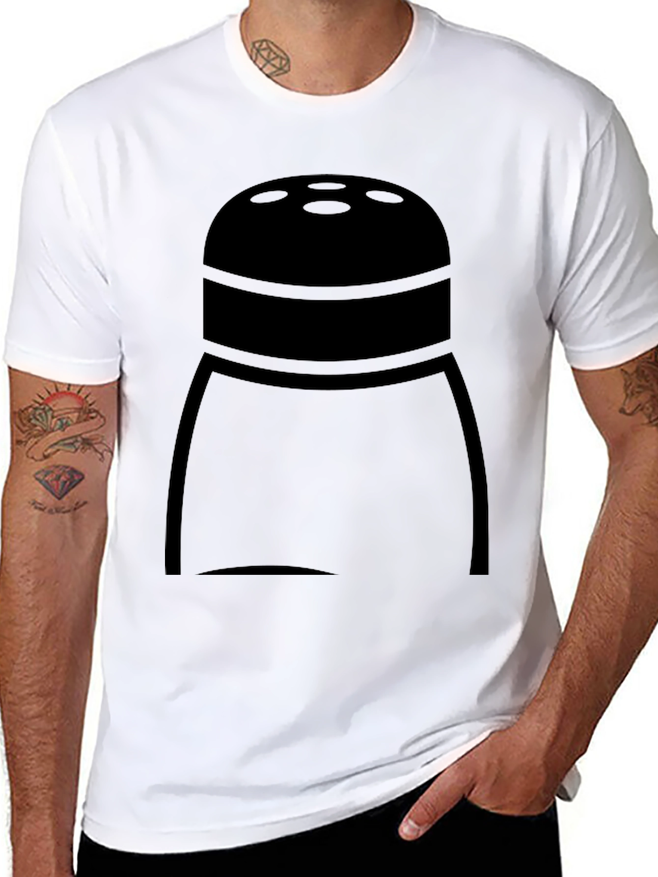 Salt Shaker Graphic T-Shirt - Funny Food Tee