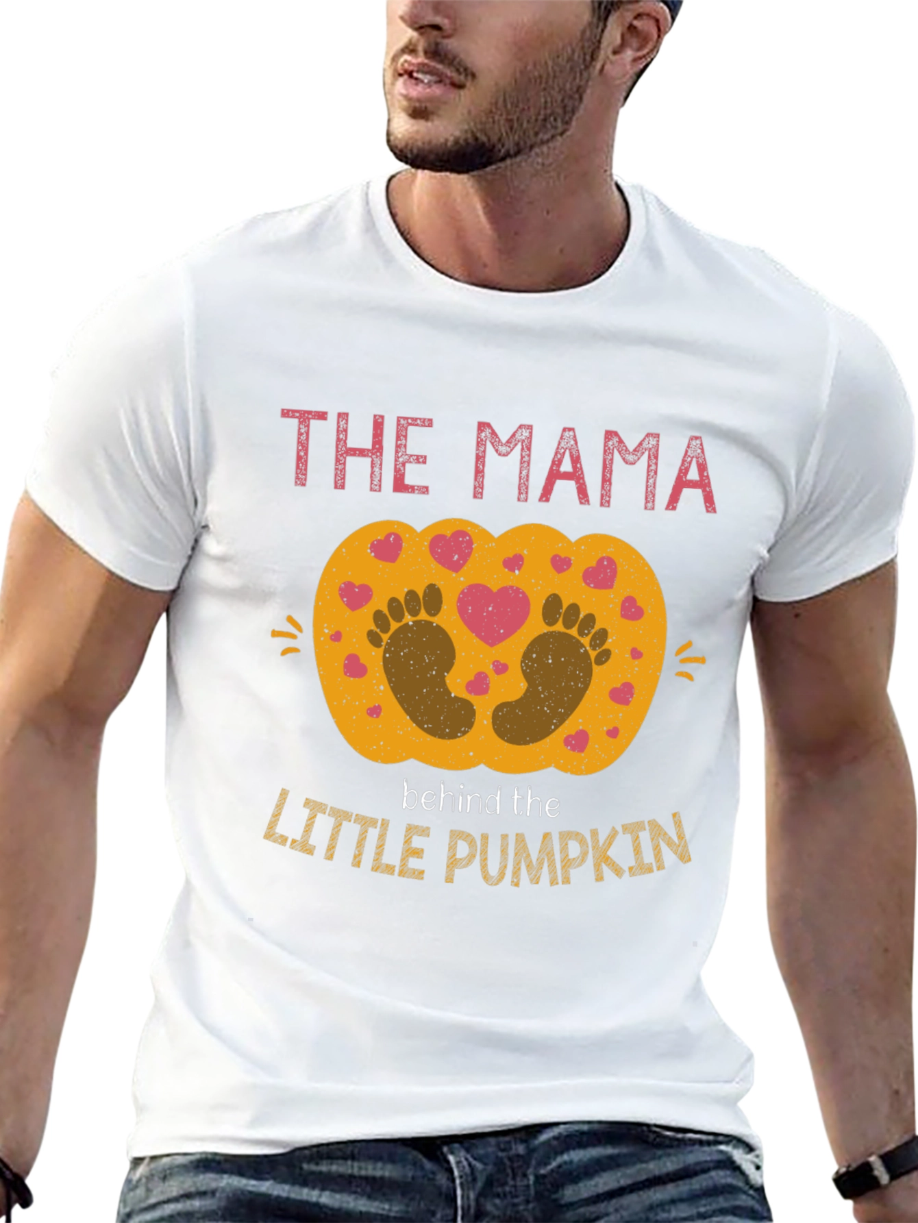Mama Behind The Little Pumpkin Pregnancy Shirt