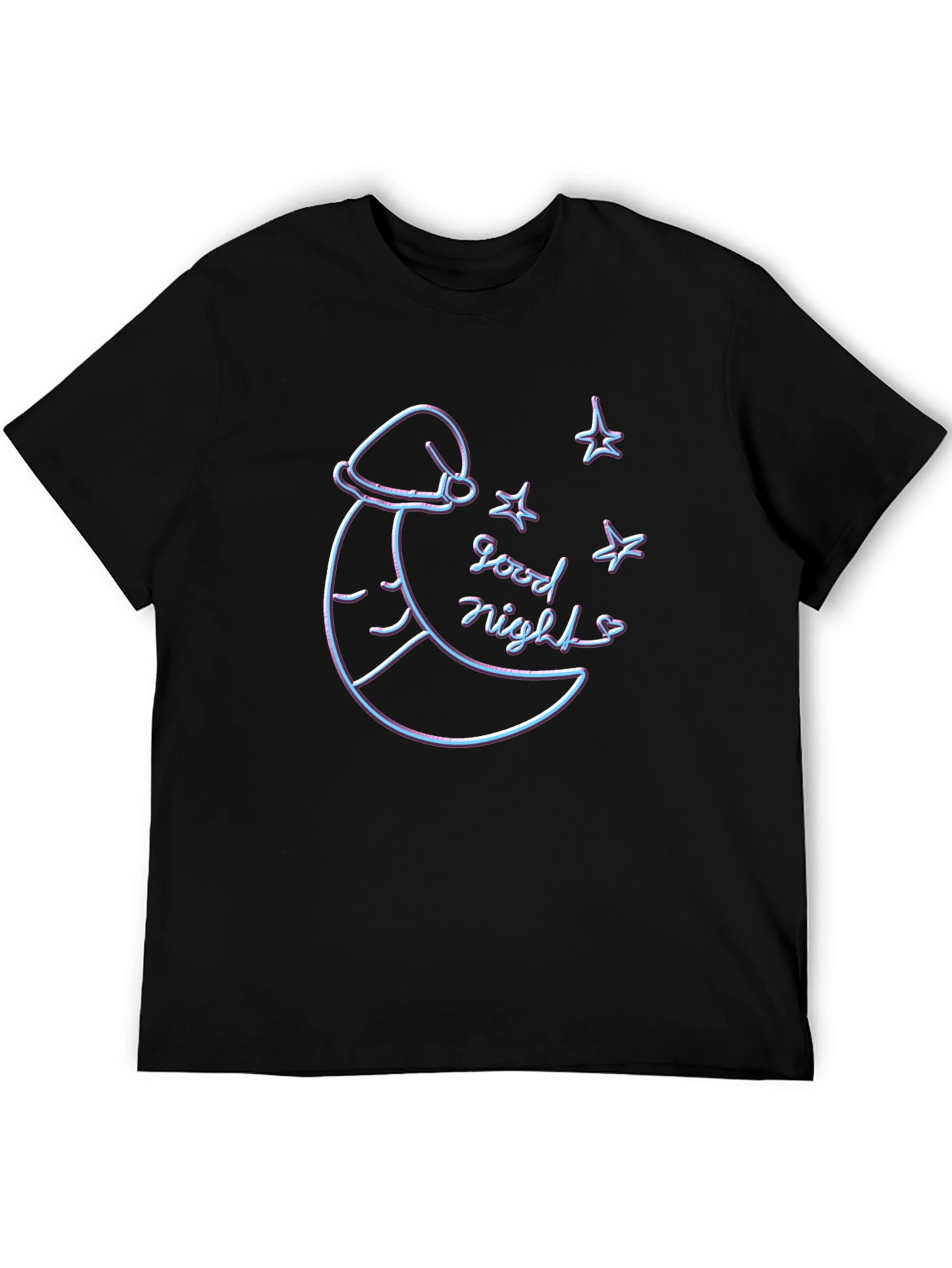 Good Night Moon Graphic Tee - Black T-Shirt