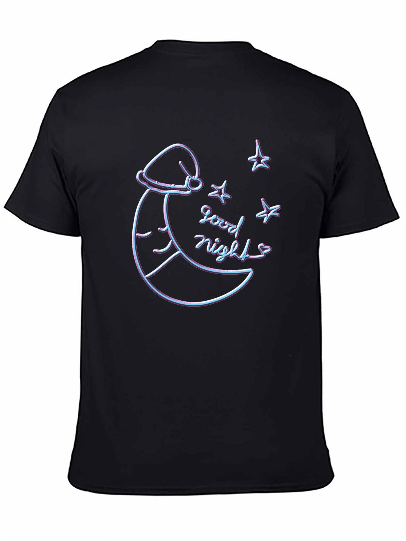 Good Night Moon Graphic Tee - Black T-Shirt