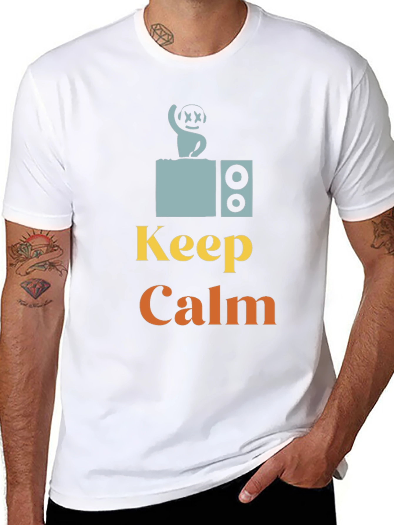 Keep Calm DJ T-Shirt - Cool Graphic Tee