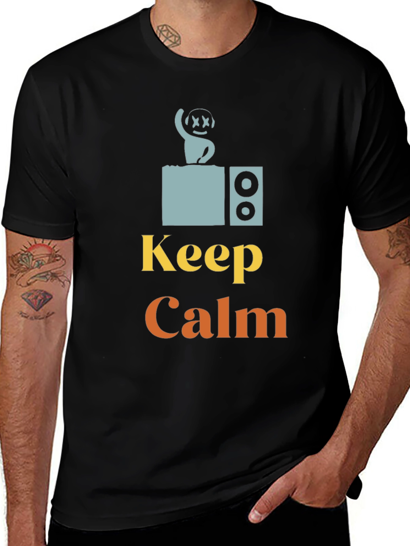 Keep Calm DJ T-Shirt - Cool Graphic Tee