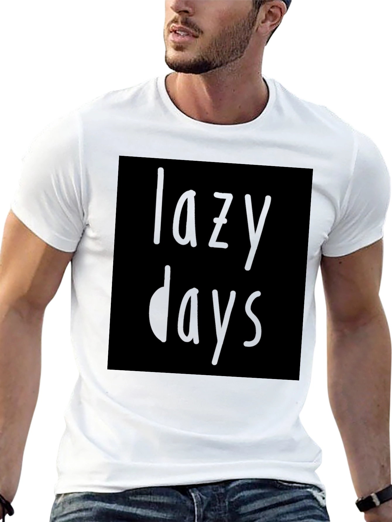 Lazy Days Black T-Shirt