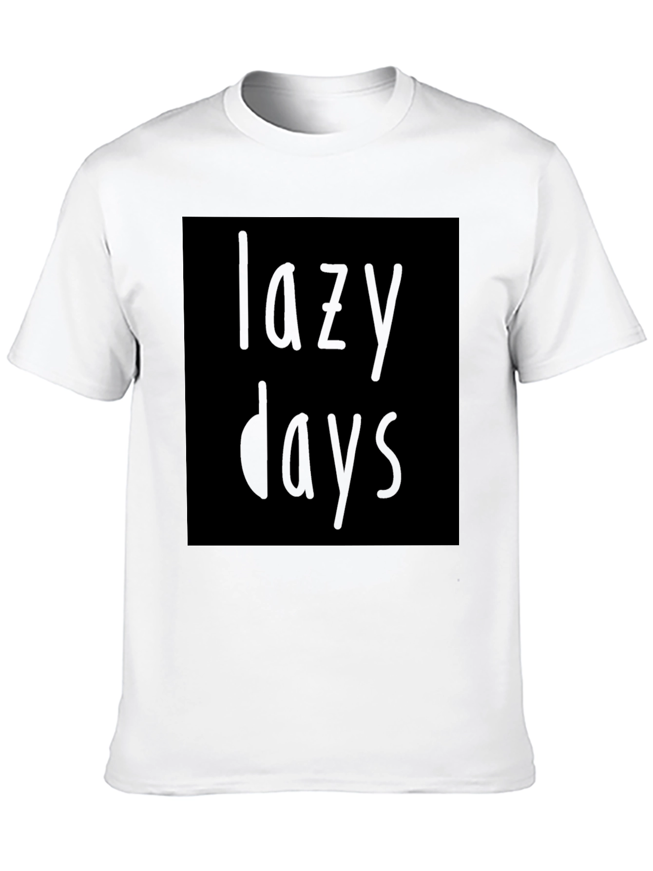 Lazy Days Black T-Shirt