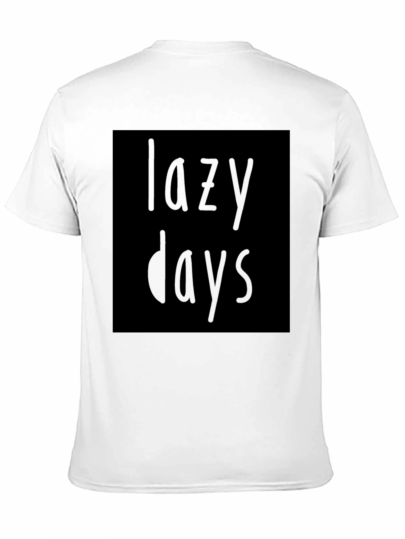 Lazy Days Black T-Shirt