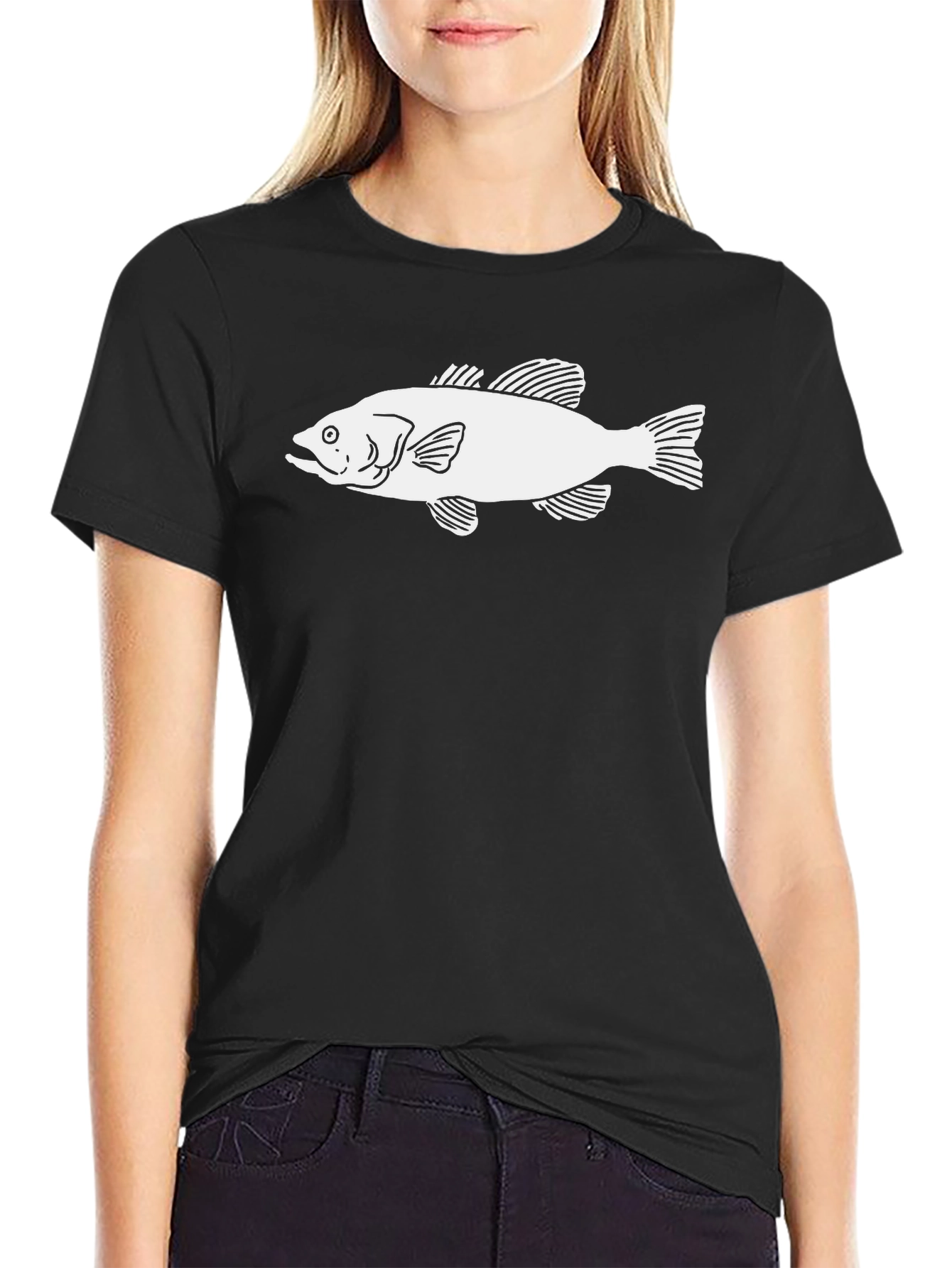 Bass Fish Graphic T-Shirt - Stylish Mens Tee