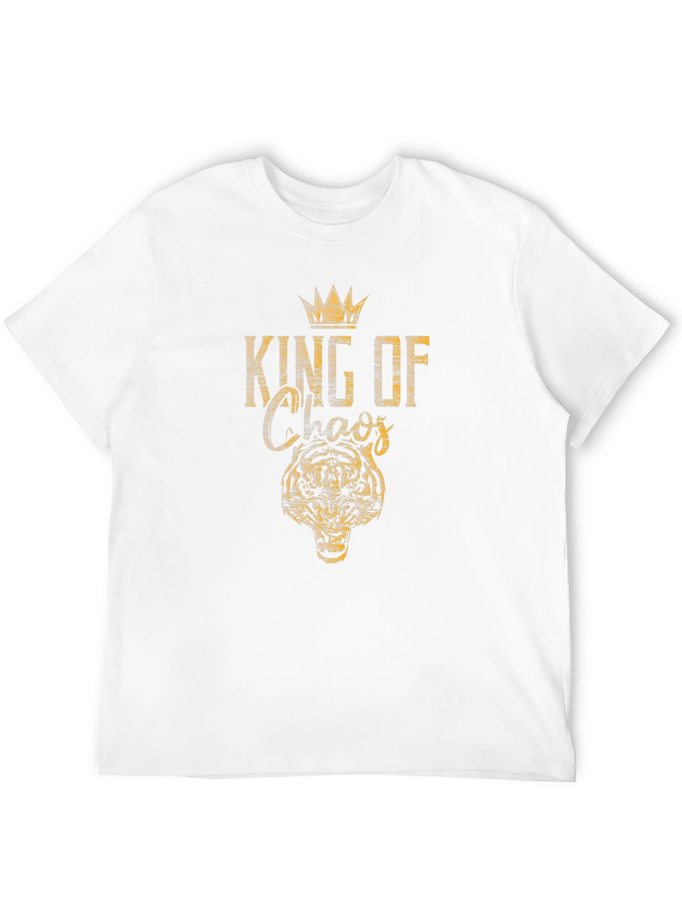 King of Chaos Tiger Graphic T-Shirt - Black