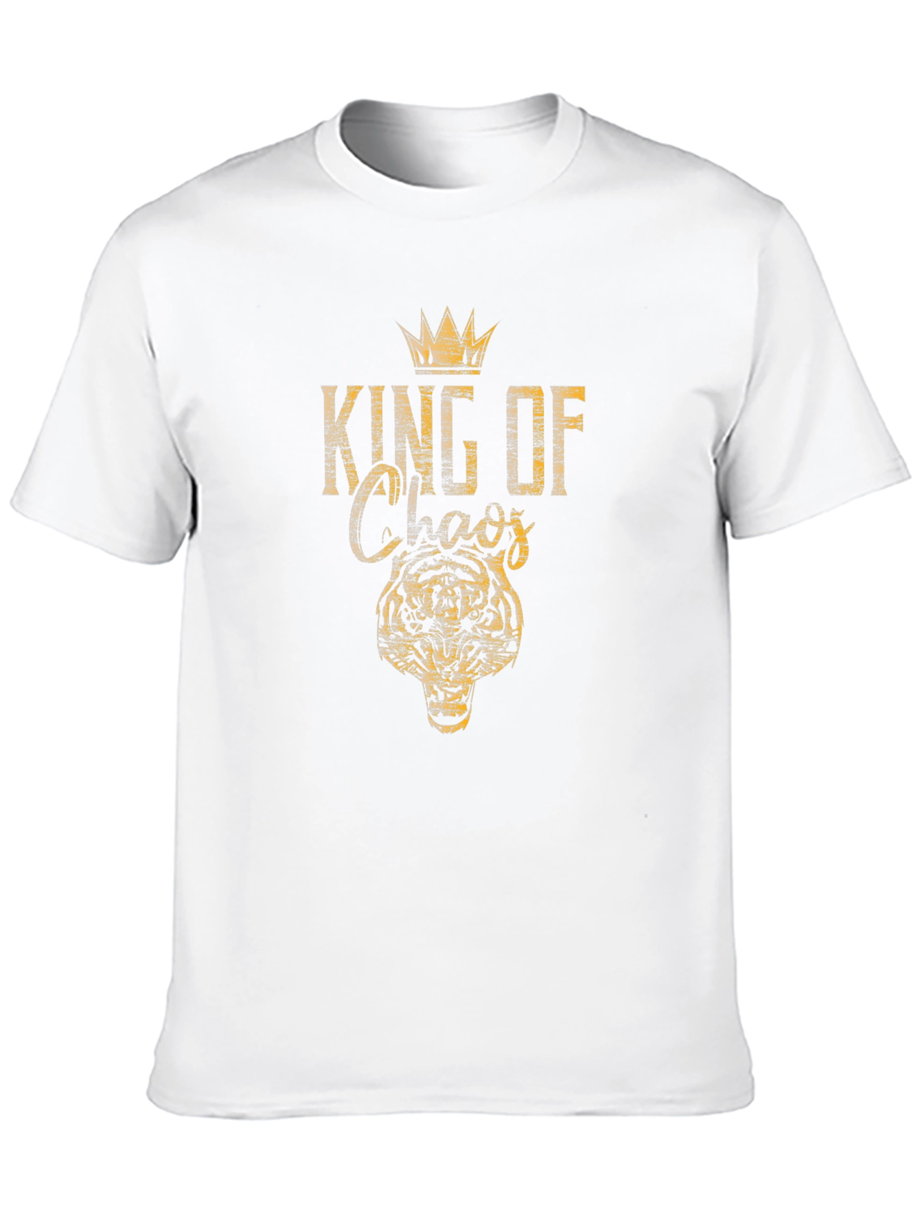 King of Chaos Tiger Graphic T-Shirt - Black