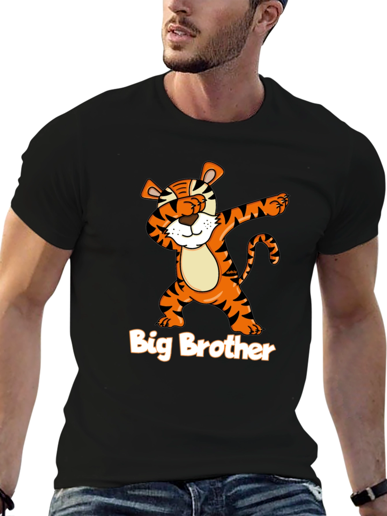 Big Brother Tiger Dab Graphic T-Shirt