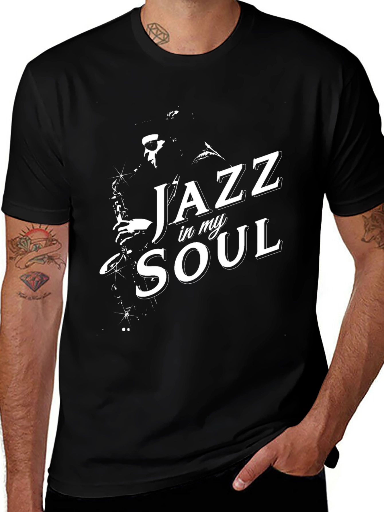 Jazz in My Soul Black T-Shirt