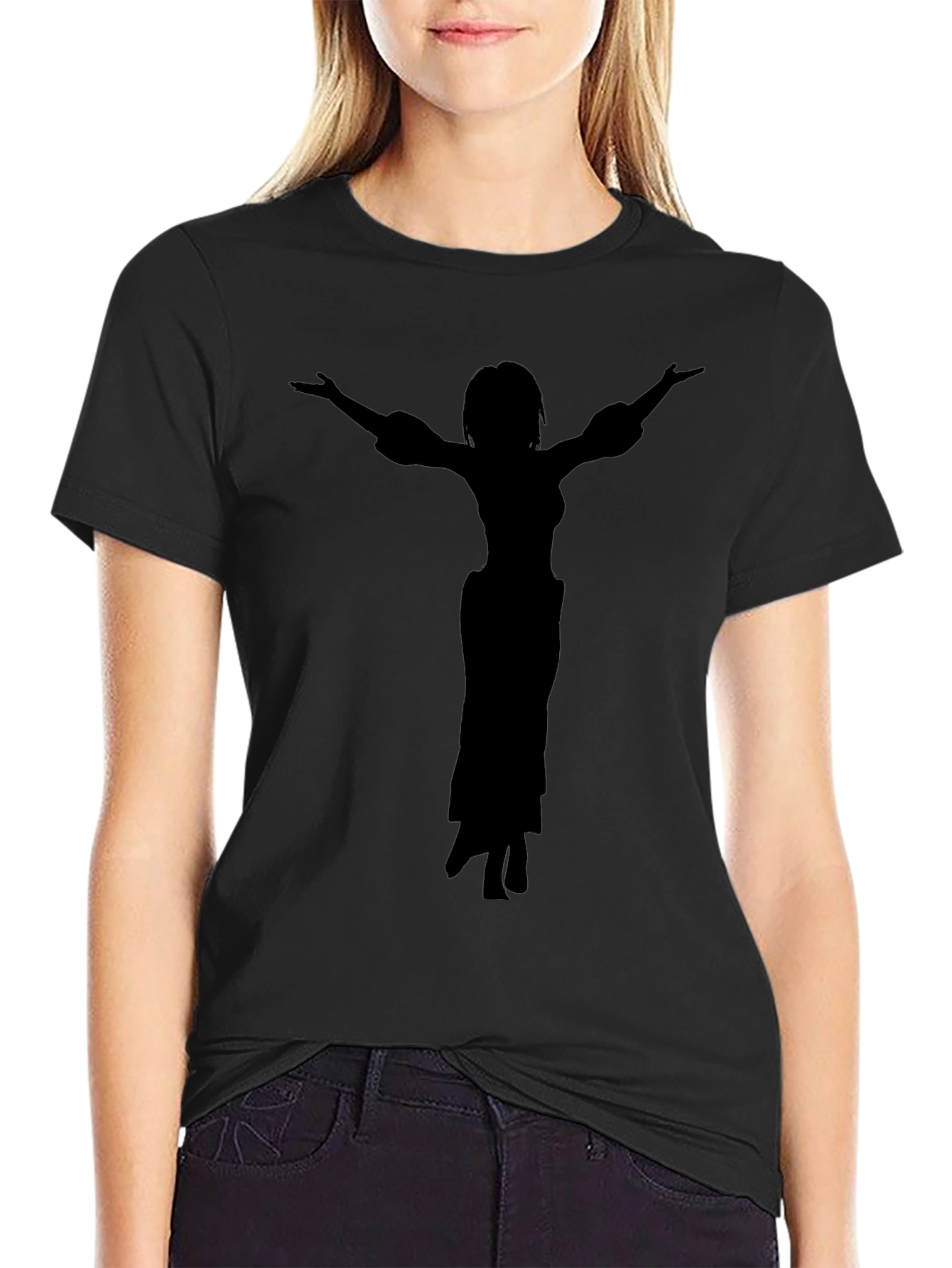 Silhouette Graphic T-Shirt - Casual Cotton Tee