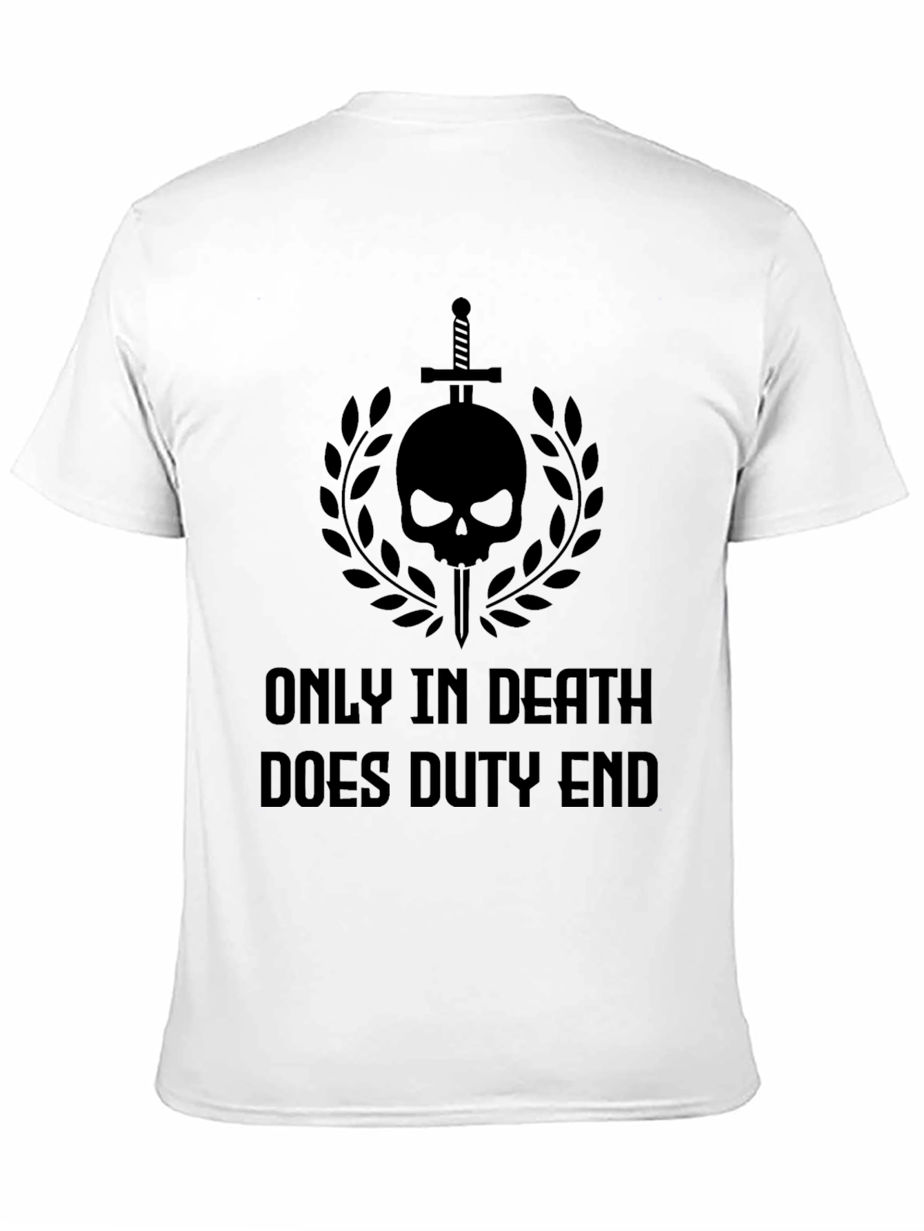 Duty Ends Black Graphic T-Shirt