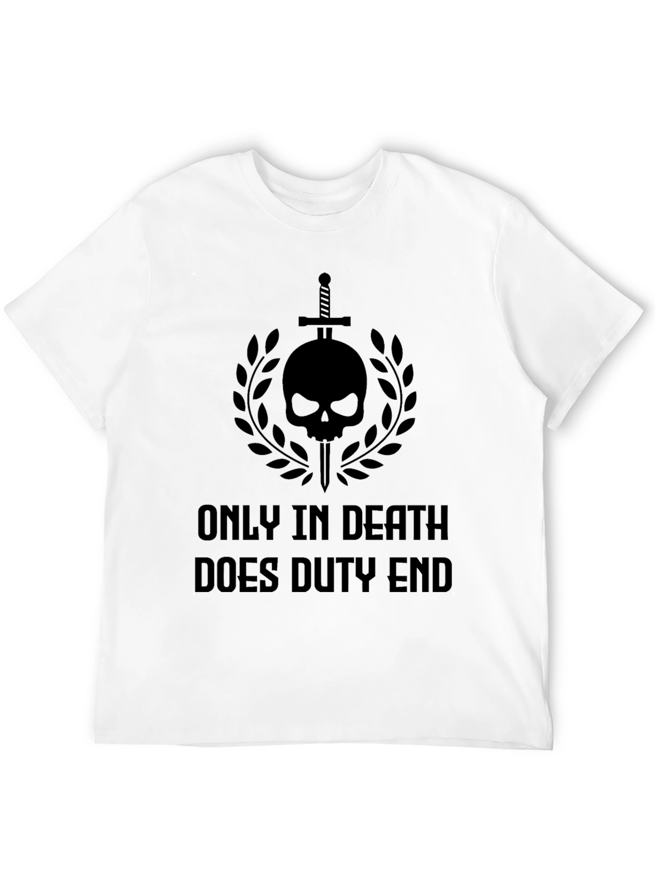 Duty Ends Black Graphic T-Shirt