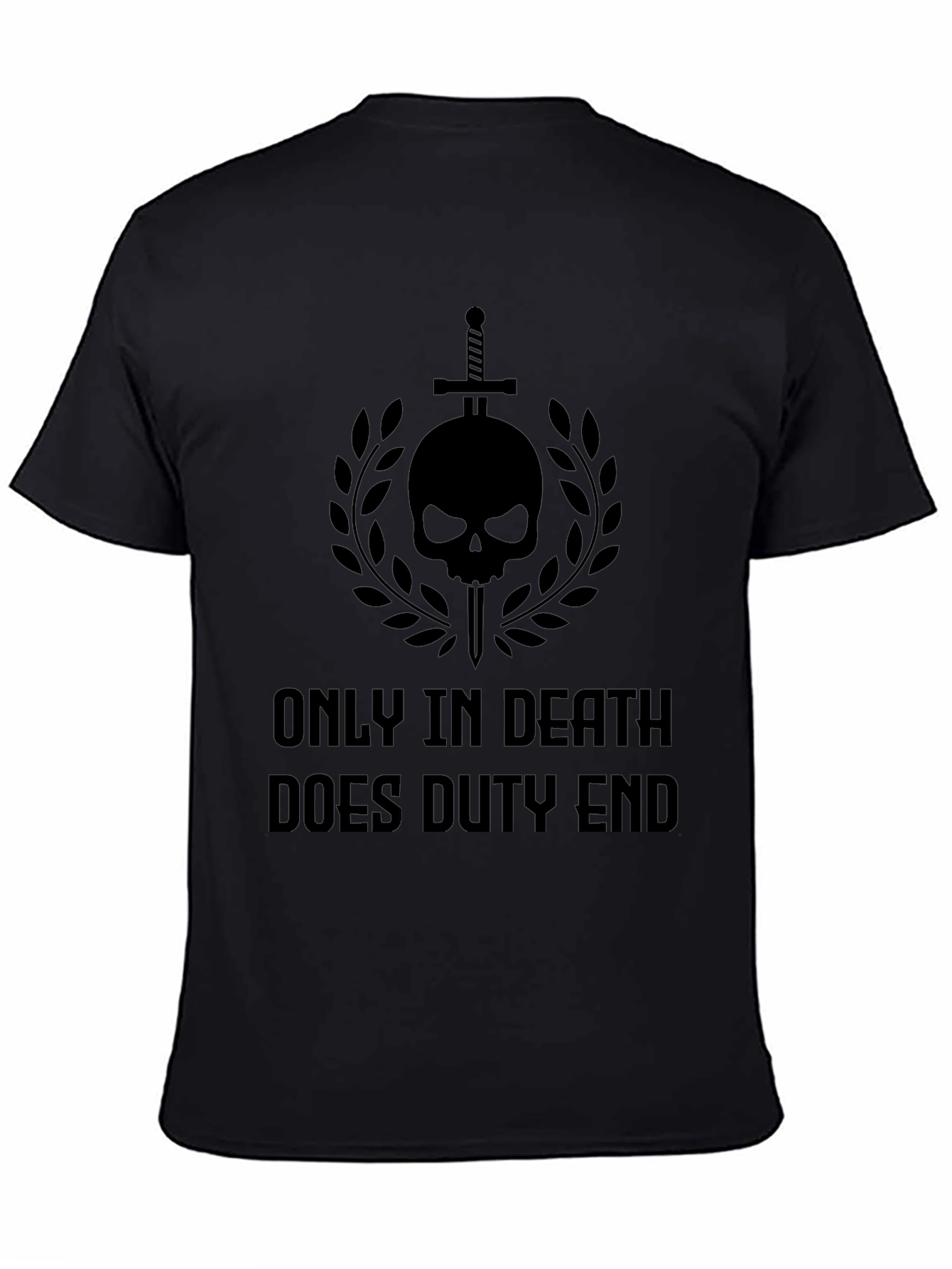 Duty Ends Black Graphic T-Shirt