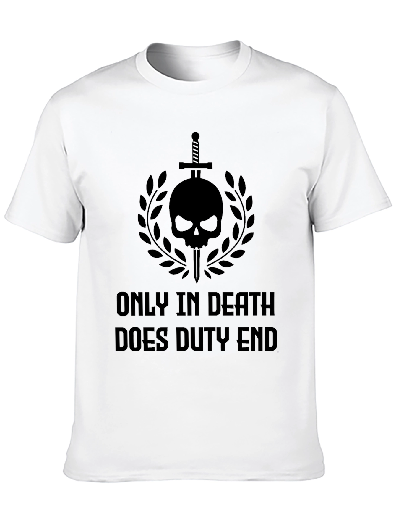 Duty Ends Black Graphic T-Shirt