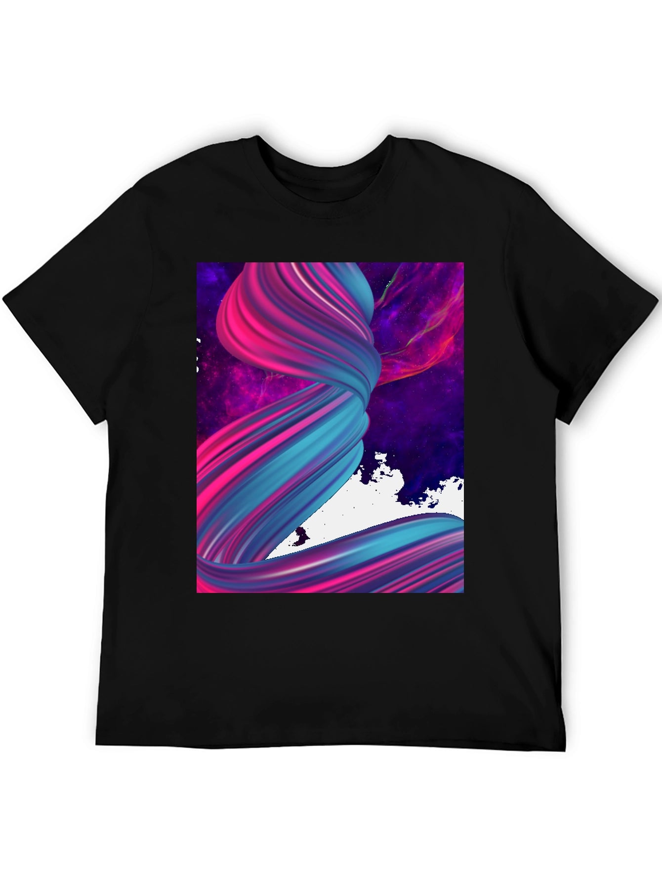 Abstract Swirl Graphic Tee - Modern Art T-Shirt