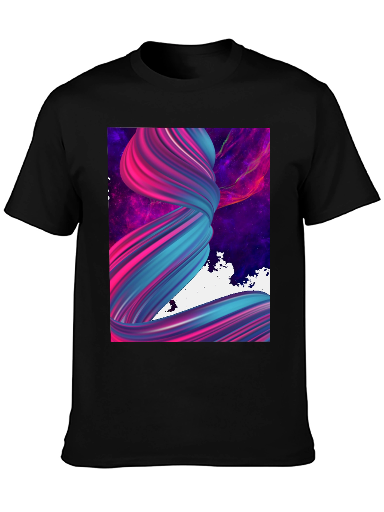 Abstract Swirl Graphic Tee - Modern Art T-Shirt