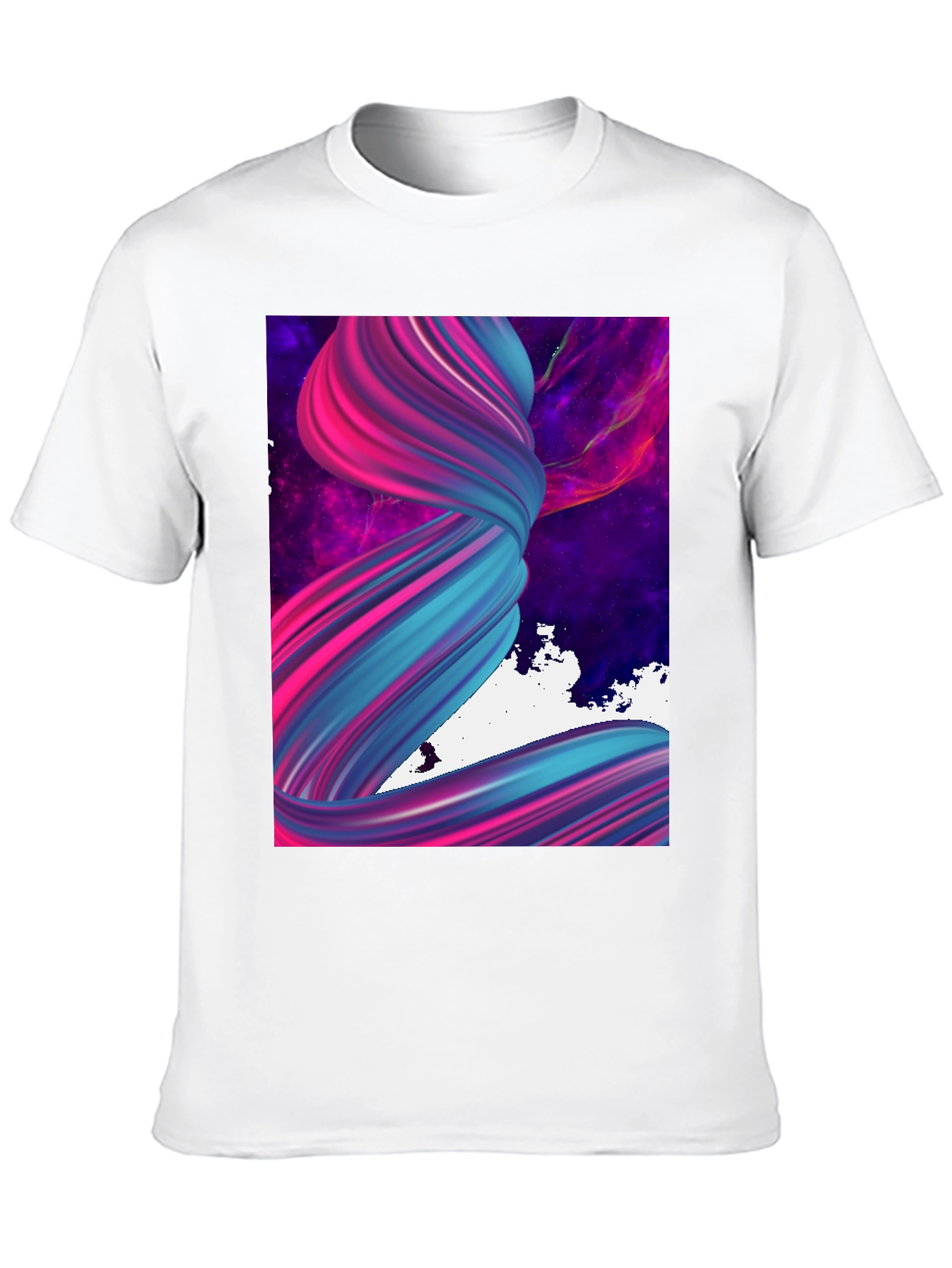 Abstract Swirl Graphic Tee - Modern Art T-Shirt