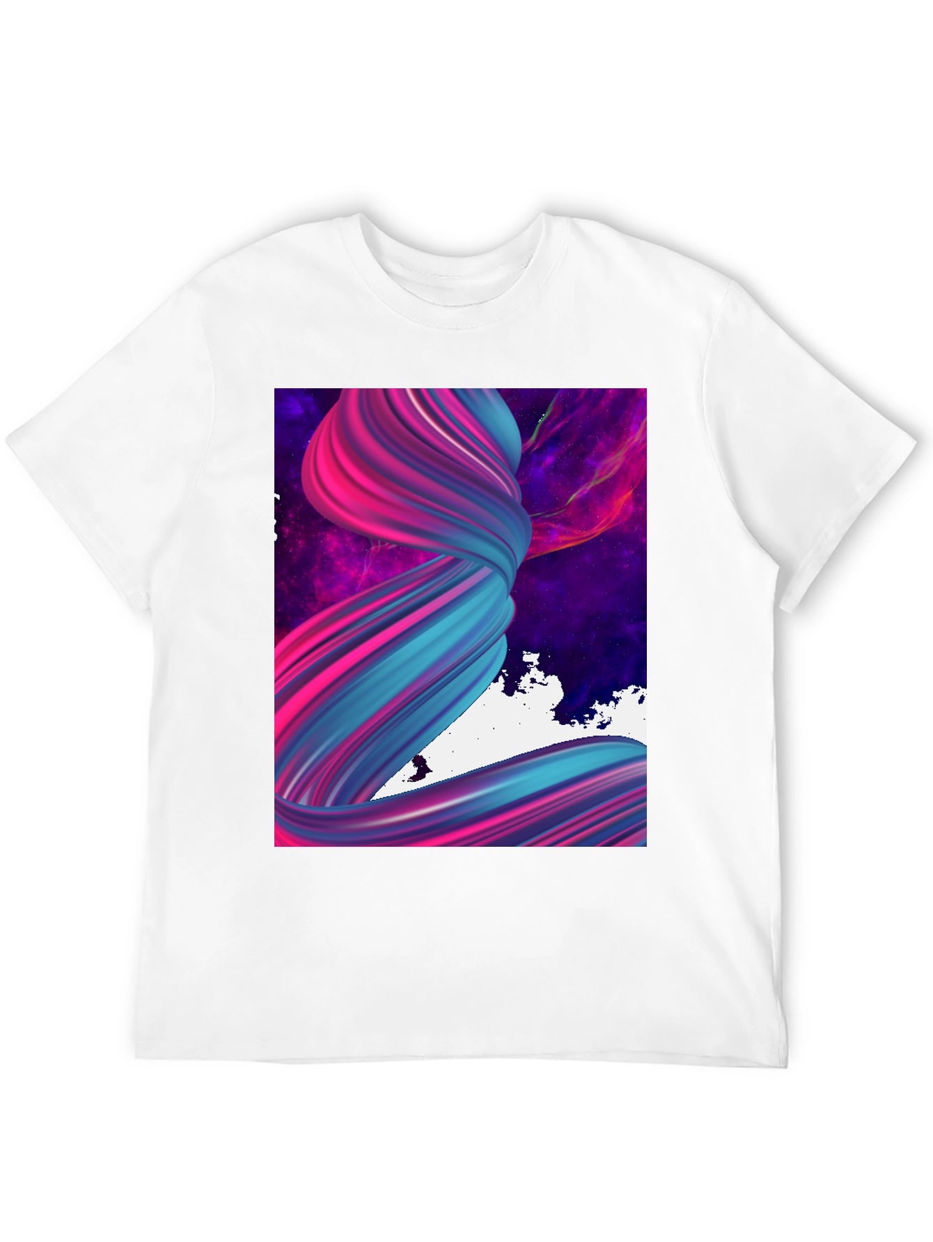 Abstract Swirl Graphic Tee - Modern Art T-Shirt