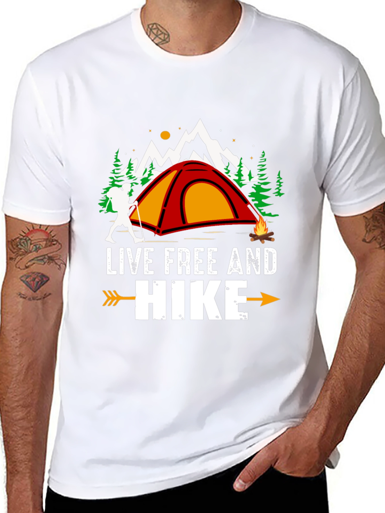 Live Free and Hike Graphic Tee