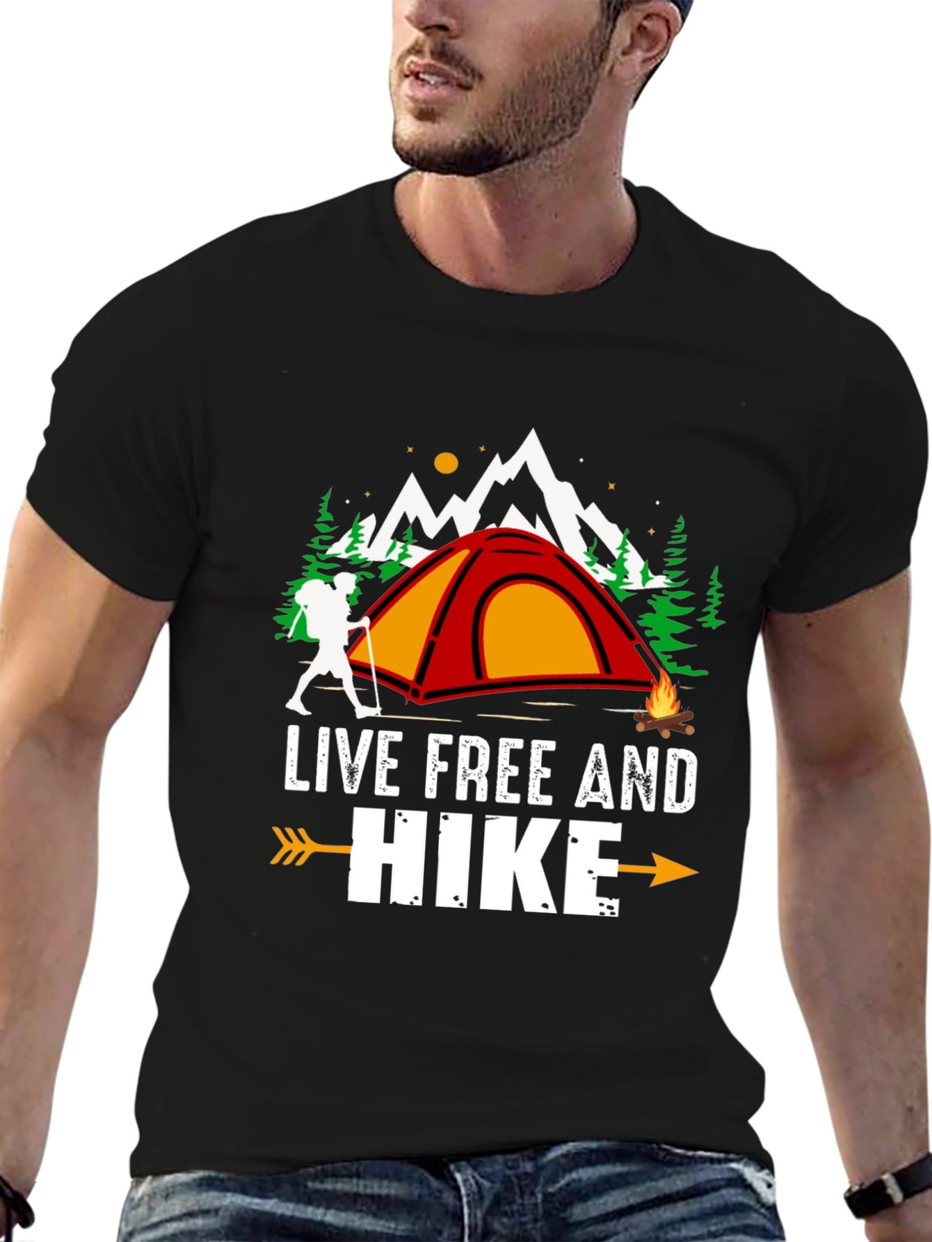 Live Free and Hike Graphic Tee