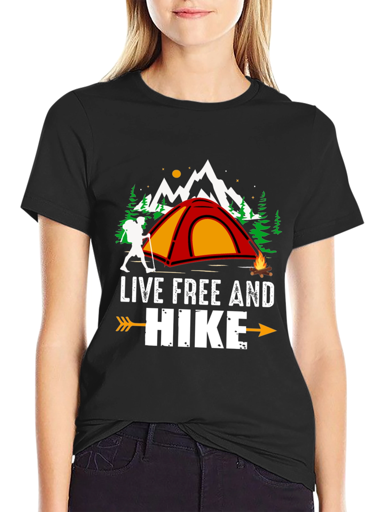Live Free and Hike Graphic Tee