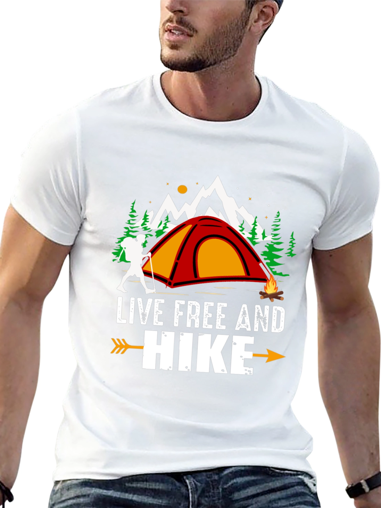 Live Free and Hike Graphic Tee