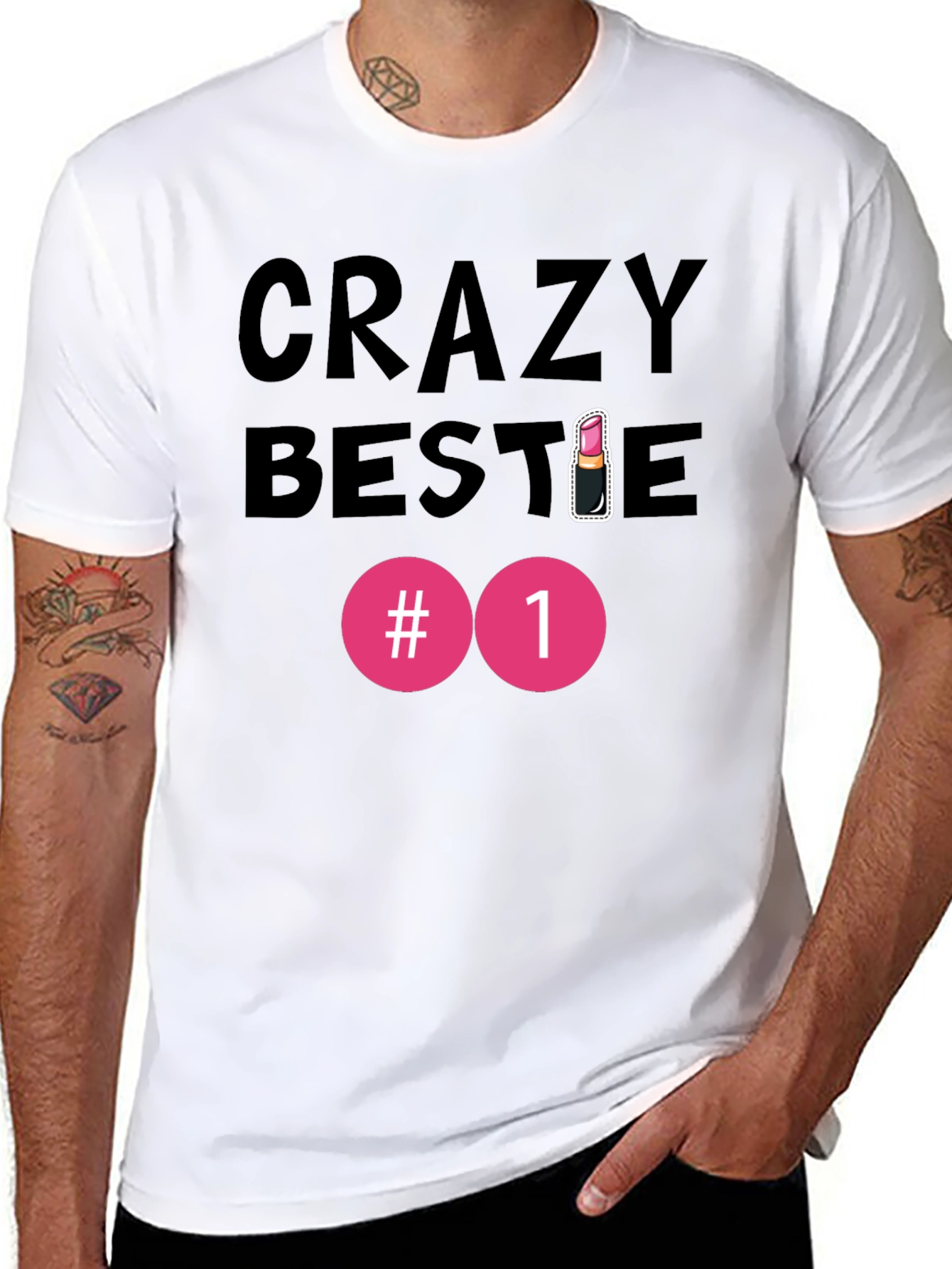 Crazy Bestie #1 Graphic T-Shirt